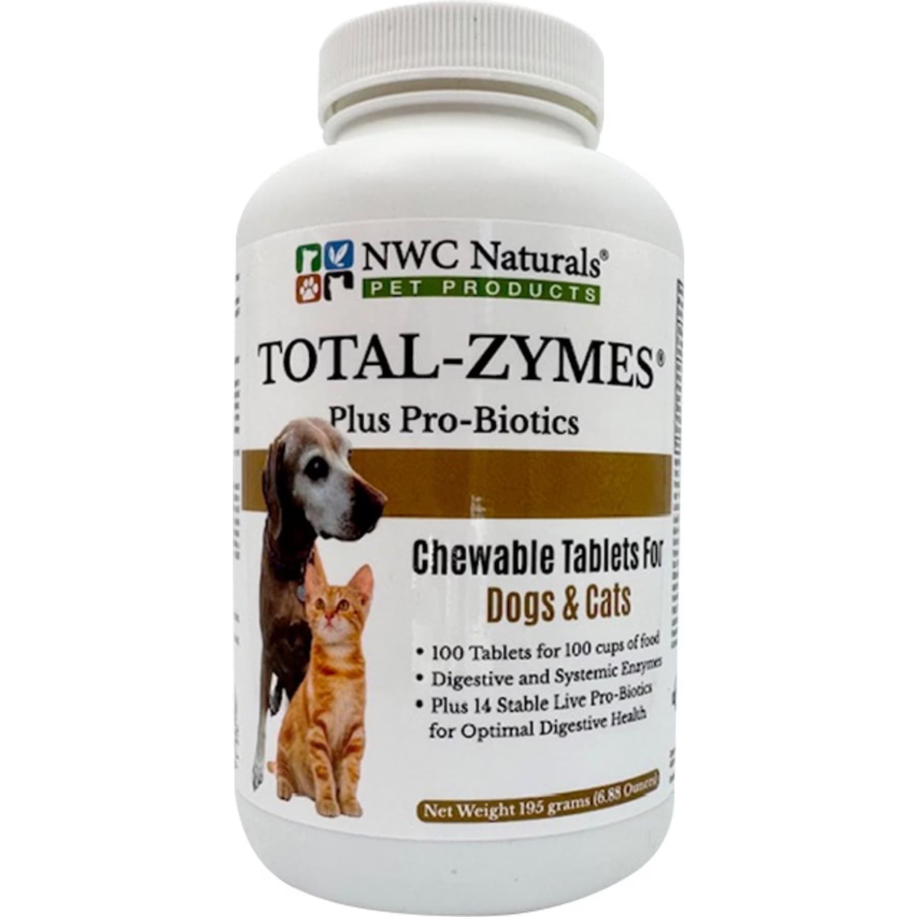 NWC Naturals NWC Naturals Total-Zymes Plus Pro-Biotics Chewable Dog & Cat Supplement