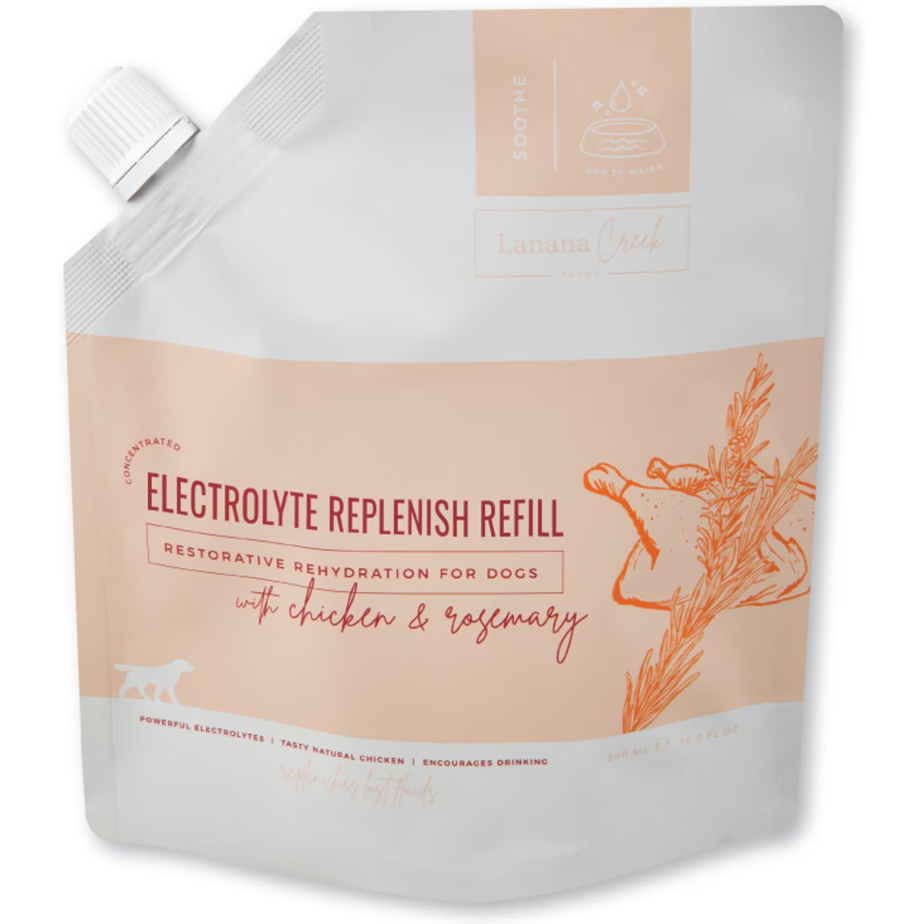 Lanana Creek Farms Lanana Creek Farms Electrolyte Replenish for Dogs, 500-mL refill