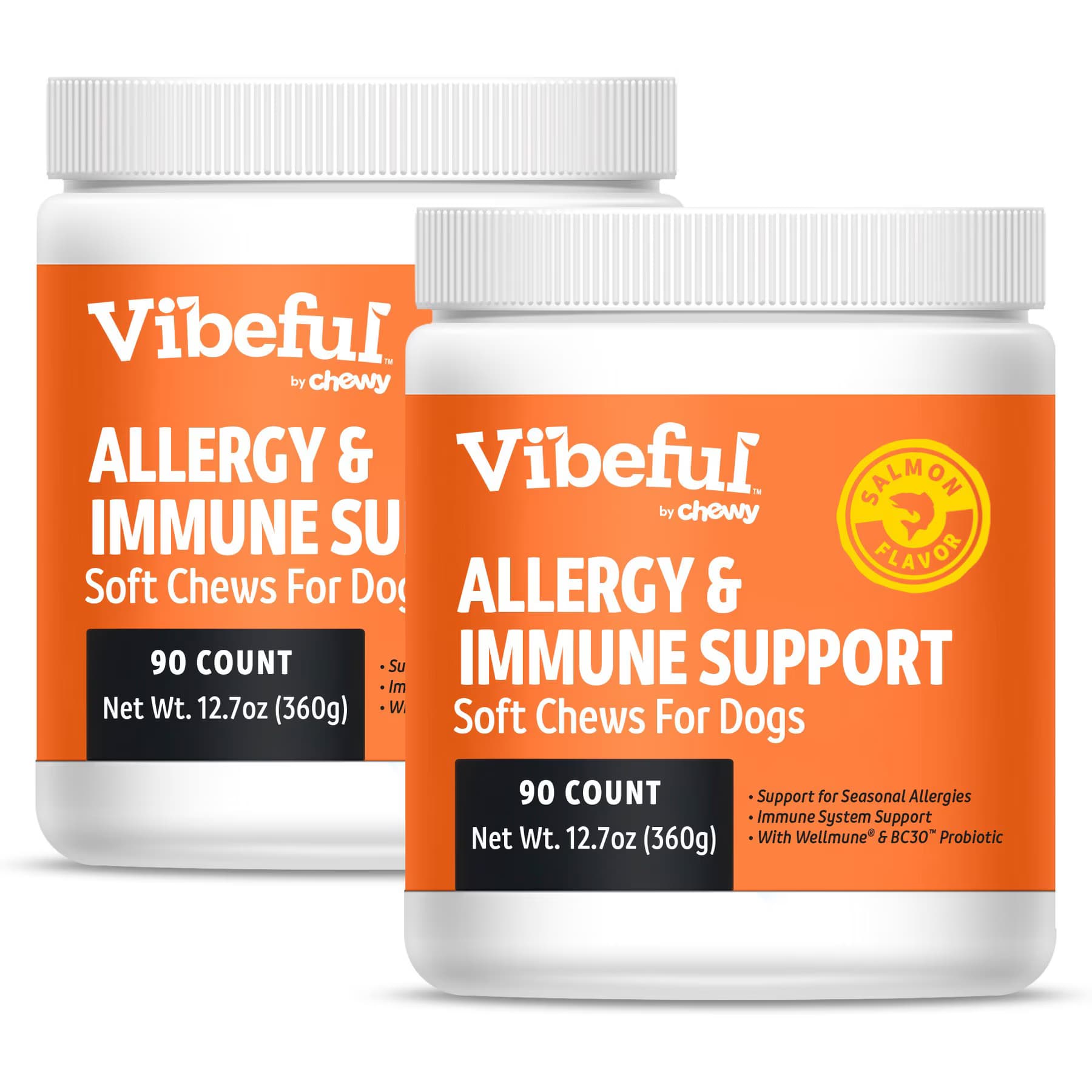 Vibeful Vibeful Allergy & Immune Support Salmon Flavored Soft Chews Allergy & Immune Supplement for Dogs