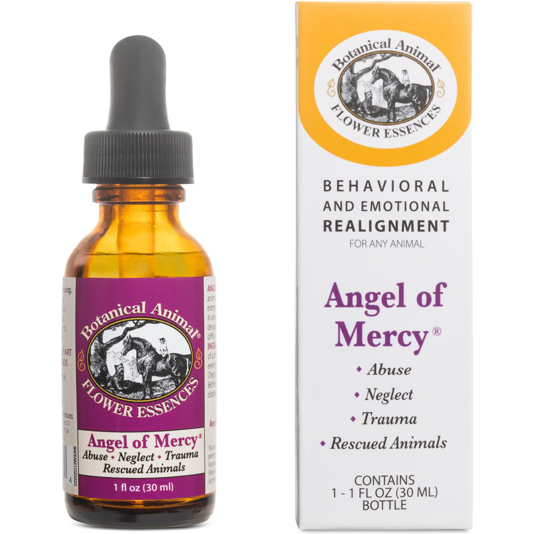 Botanical Animal Flower Essences Botanical Animal Flower Essences Angel of Mercy Calming Pet Supplement, 1-fl oz bottle