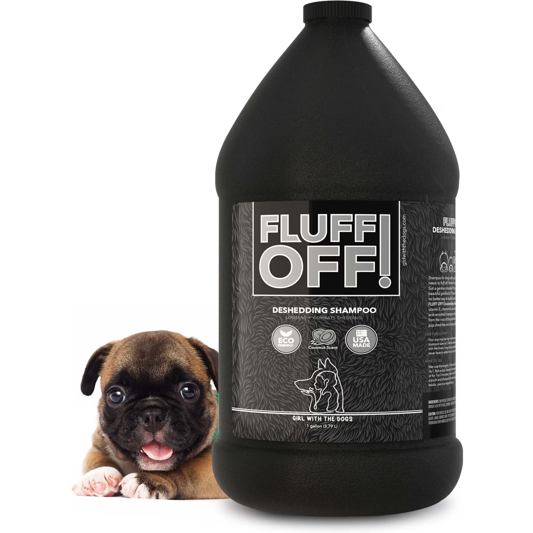 Girl With The Dogs Fluff Off! Natural Deshedding Dog & Cat Shampoo, 16-fl oz bottle — view 2
