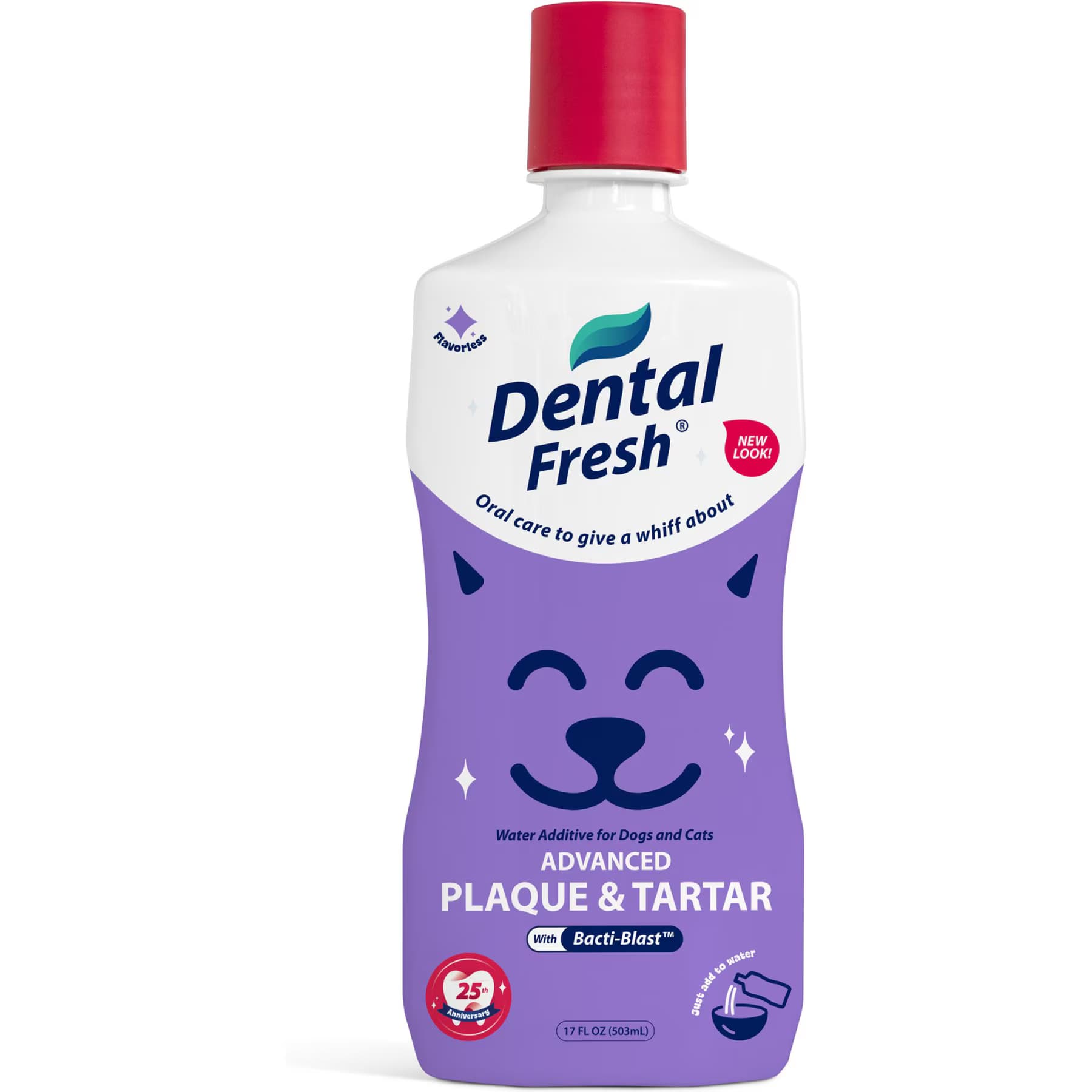 Dental Fresh Advanced Plaque & Tartar Dog & Cat Dental Water Additive, 17-fl oz bottle — view 3