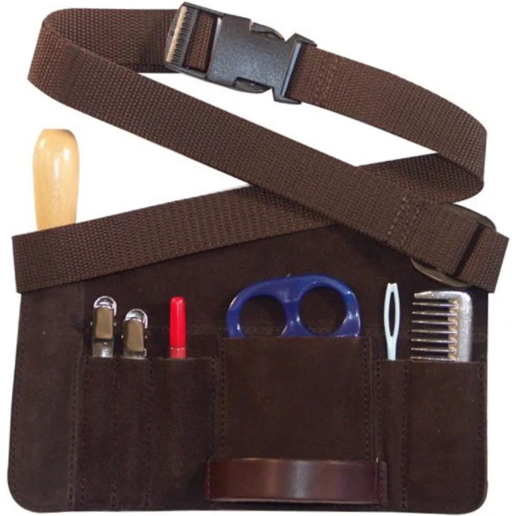 Intrepid International Intrepid International Leather Horse Mane Braiding Kit, Brown, 8.5 x 6.8-in