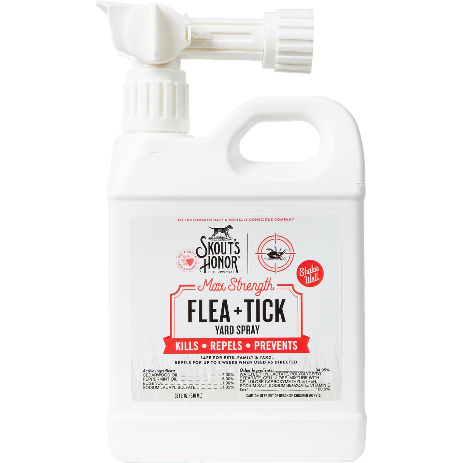 Skout's Honor Skout’s Honor Flea & Tick Yard Spray, 32-fl oz bottle