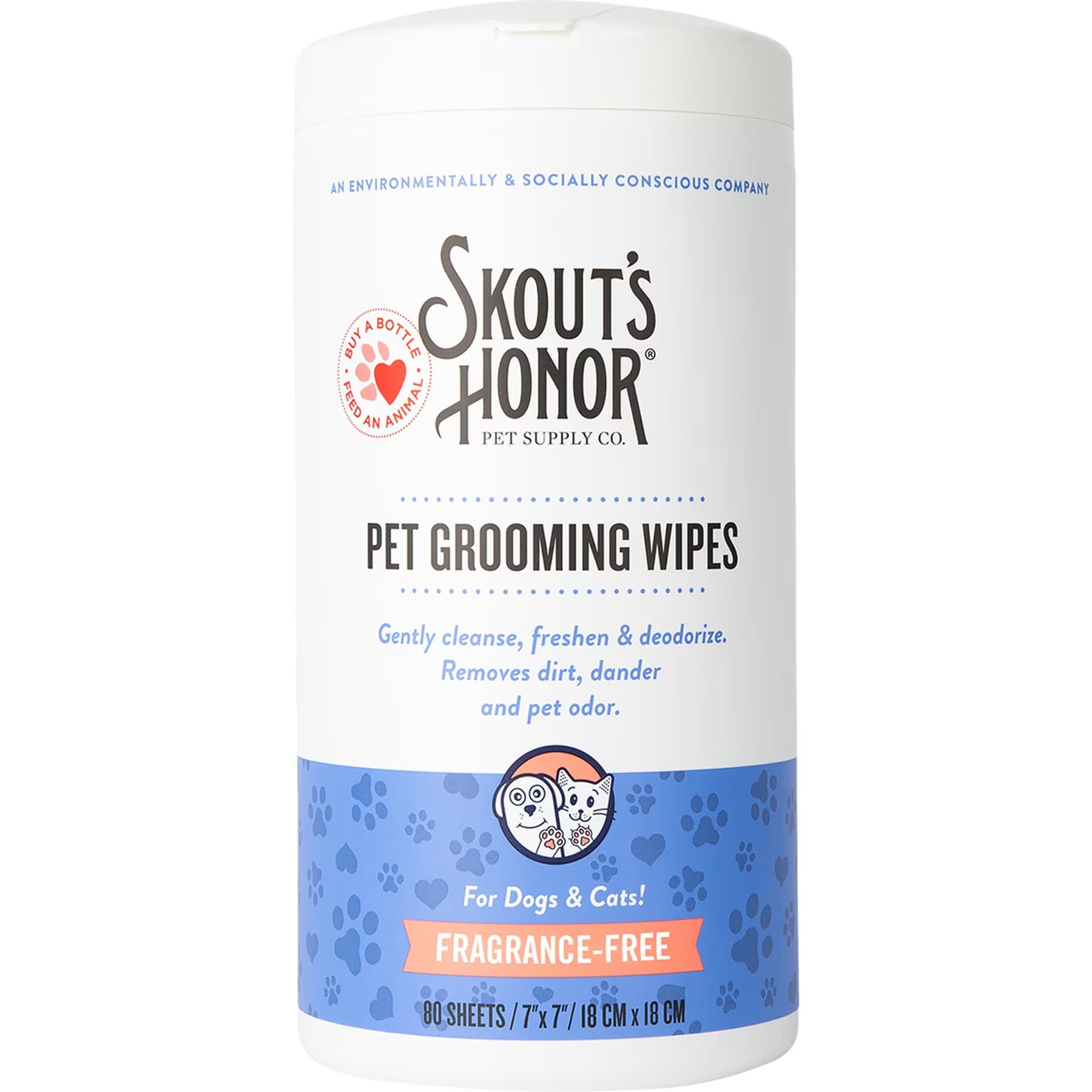 Skout's Honor Skout’s Honor Dog, Cat & Small Pet Grooming Wipes