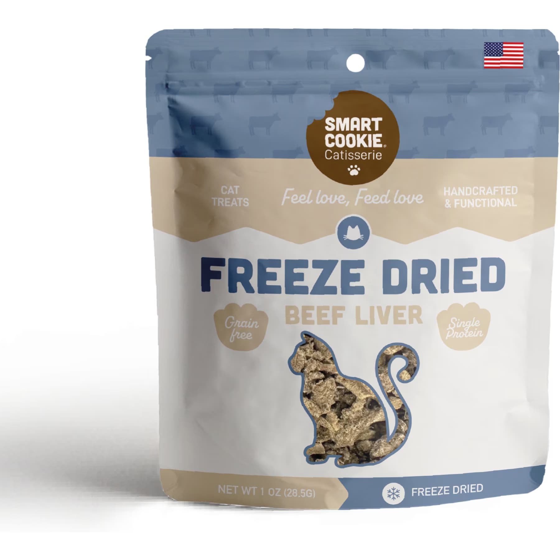 Smart Cookie Barkery Smart Cookie Barkery Beef Liver Grain-Free Freeze-Dried Cat Treats