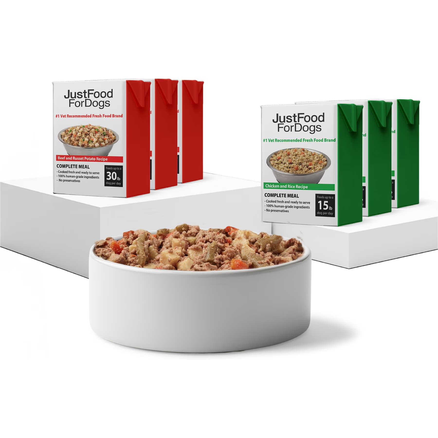JustFoodForDogs JustFoodForDogs Pantry Fresh Beef & Chicken Variety Pack Fresh Dog Food