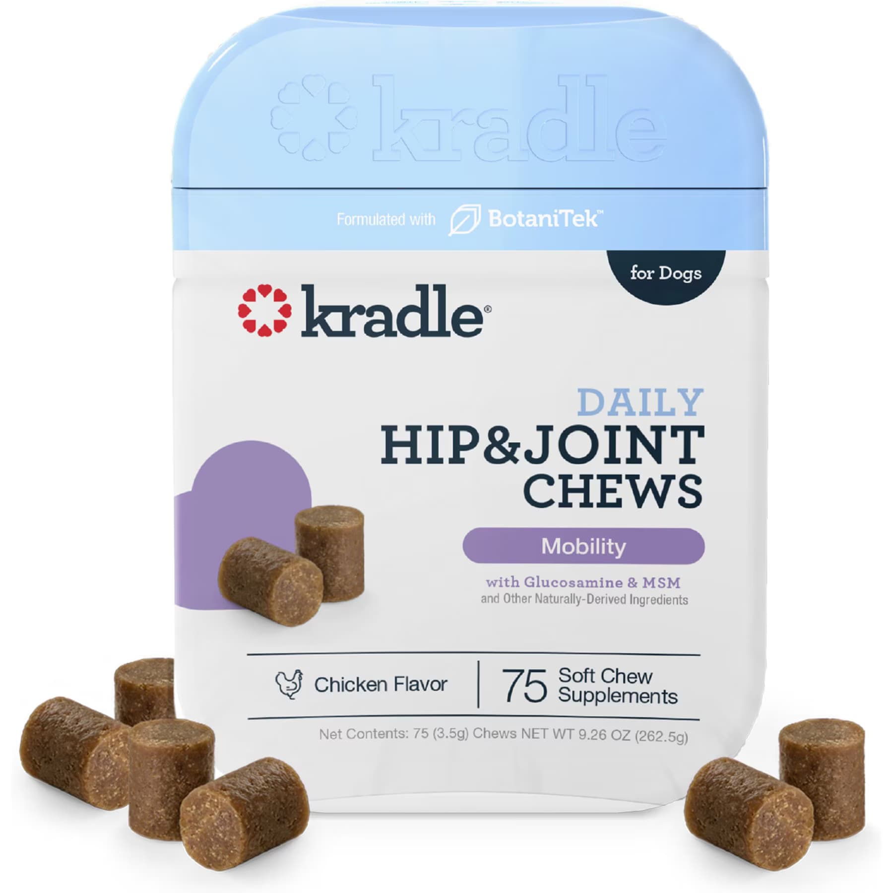 Kradle Kradle Hip & Joint Beef Flavored Chew Supplement for Dogs
