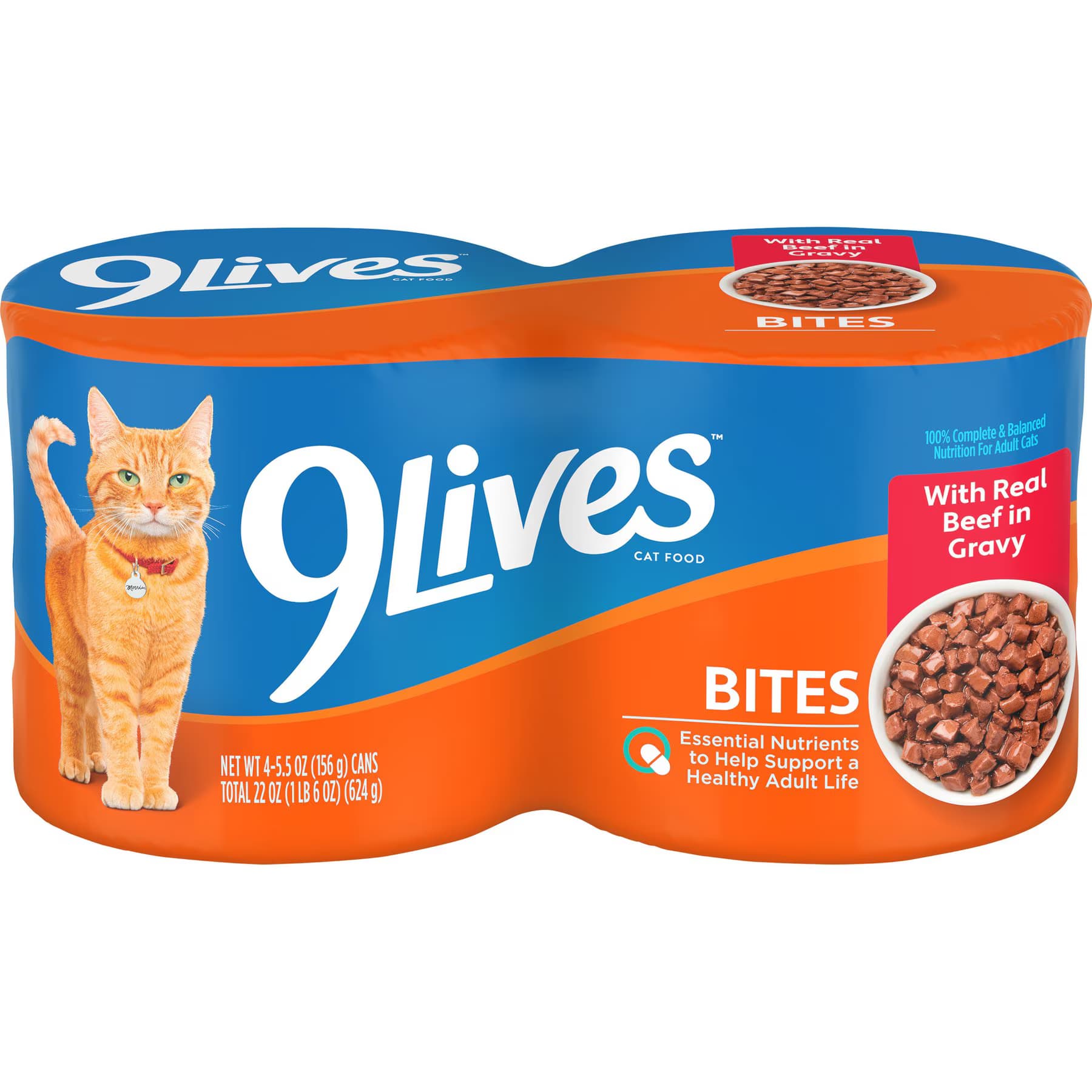 9 Lives 9 Lives Tender Morsels with Real Beef In Sauce Wet Cat Food