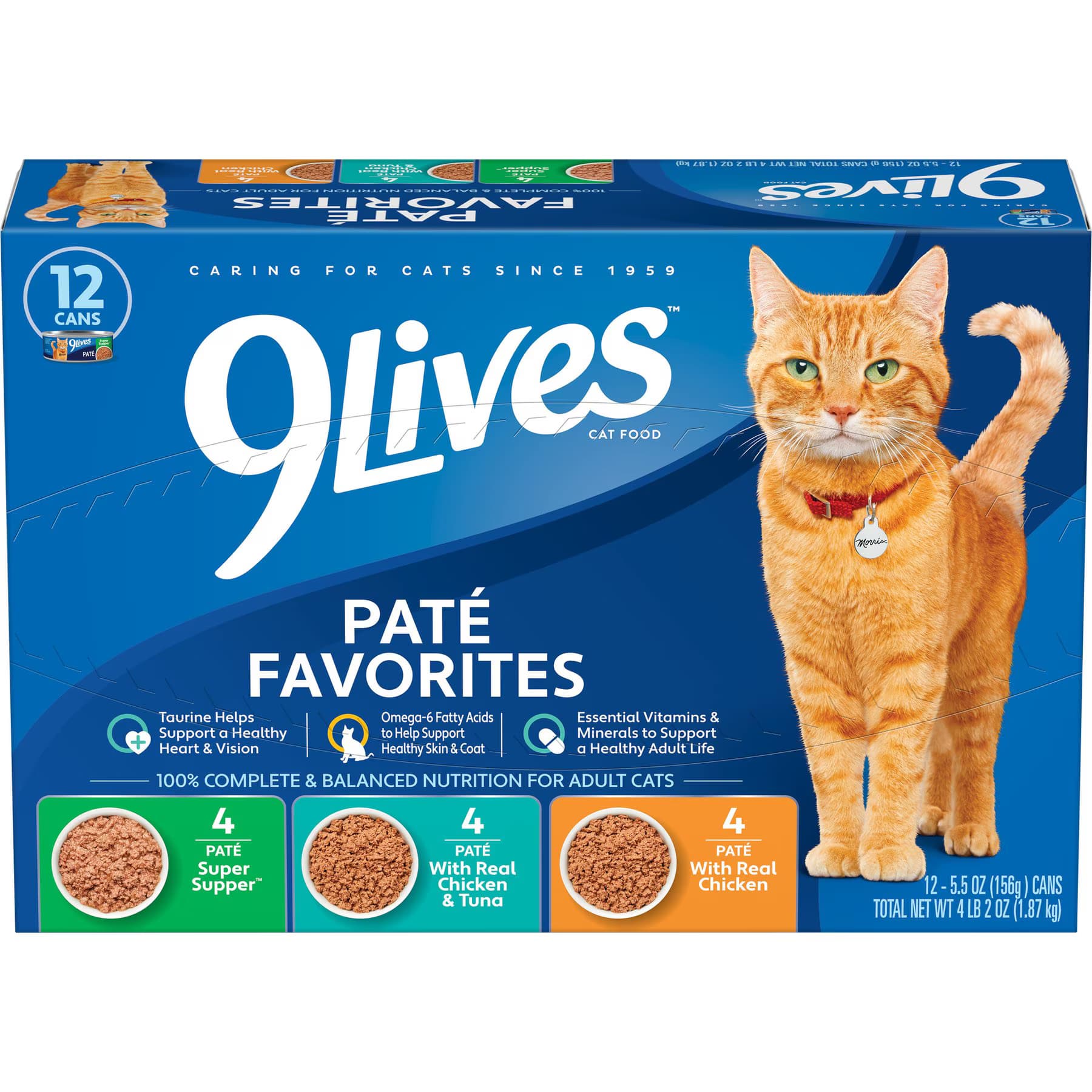 9 Lives 9 Lives Pate Favorites Variety Pack Variety Pack: Pate Favorites Canned Cat Food, 5.5-oz