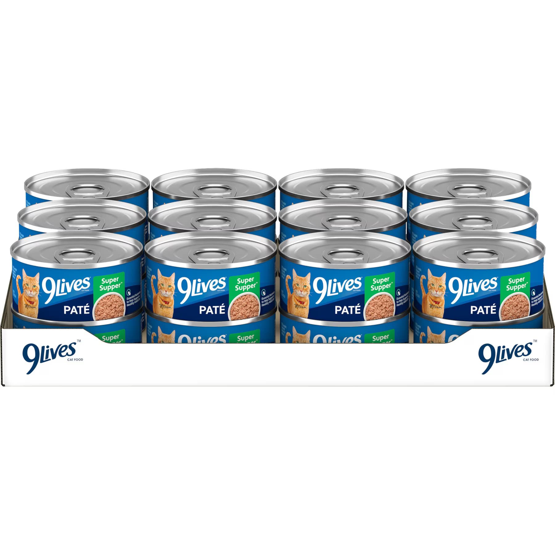 9 Lives 9 Lives Meaty Pate Super Supper Canned Cat Food, 5.5-oz