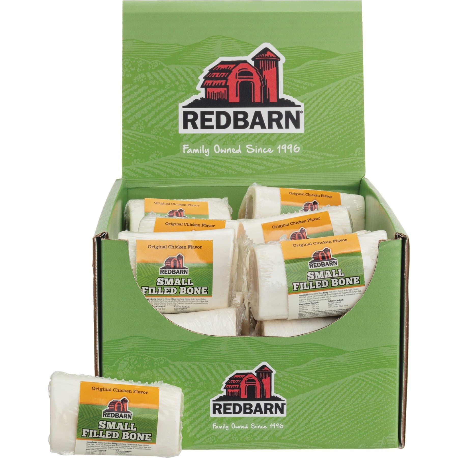 Redbarn Redbarn Small Chicken Filled Bones Dog Treats, 2.5-in chew