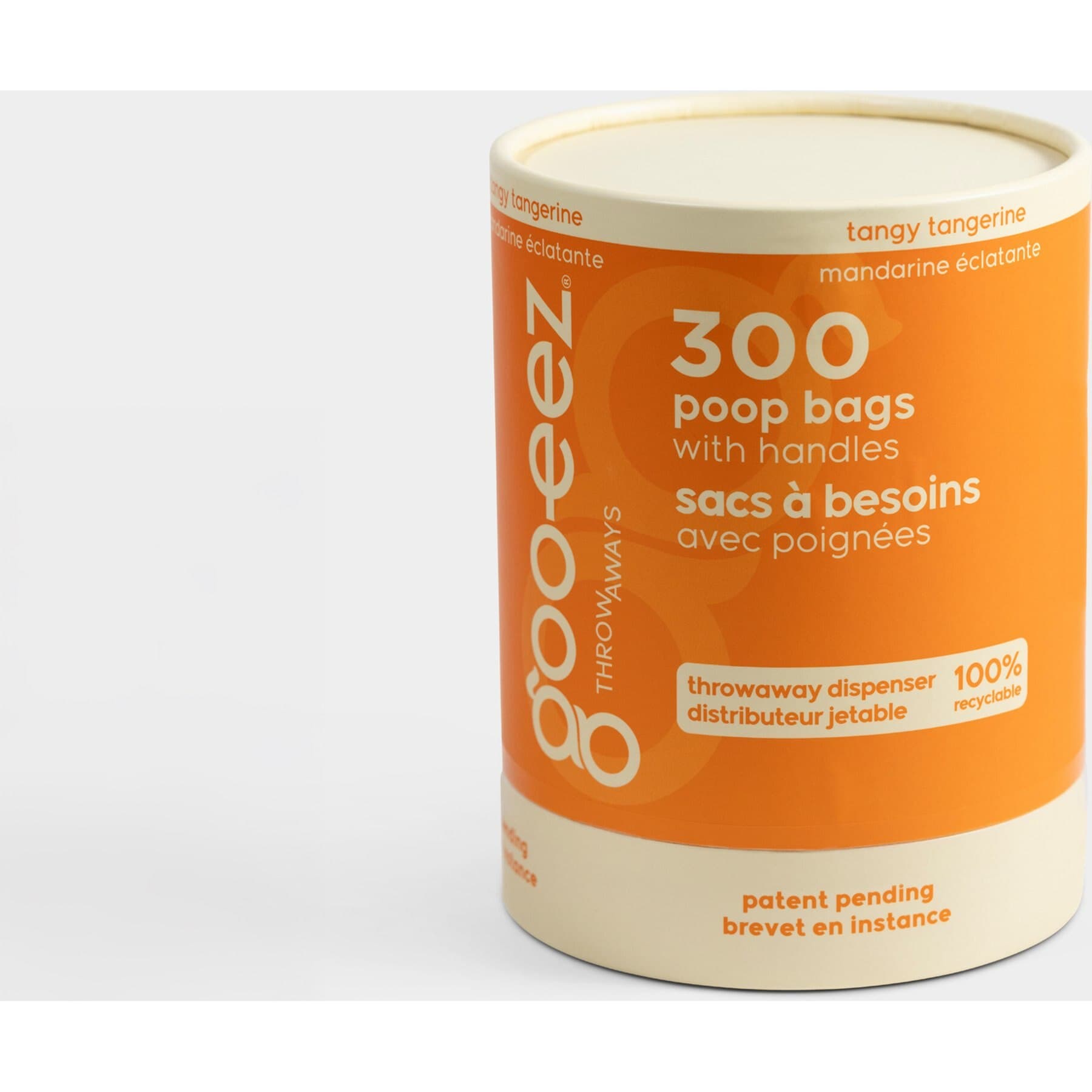 GOO-EEZ GOO-EEZ Fresh Eco-Friendly Dog Poop Bags with Disposable Dispenser, Tangy Tangerine