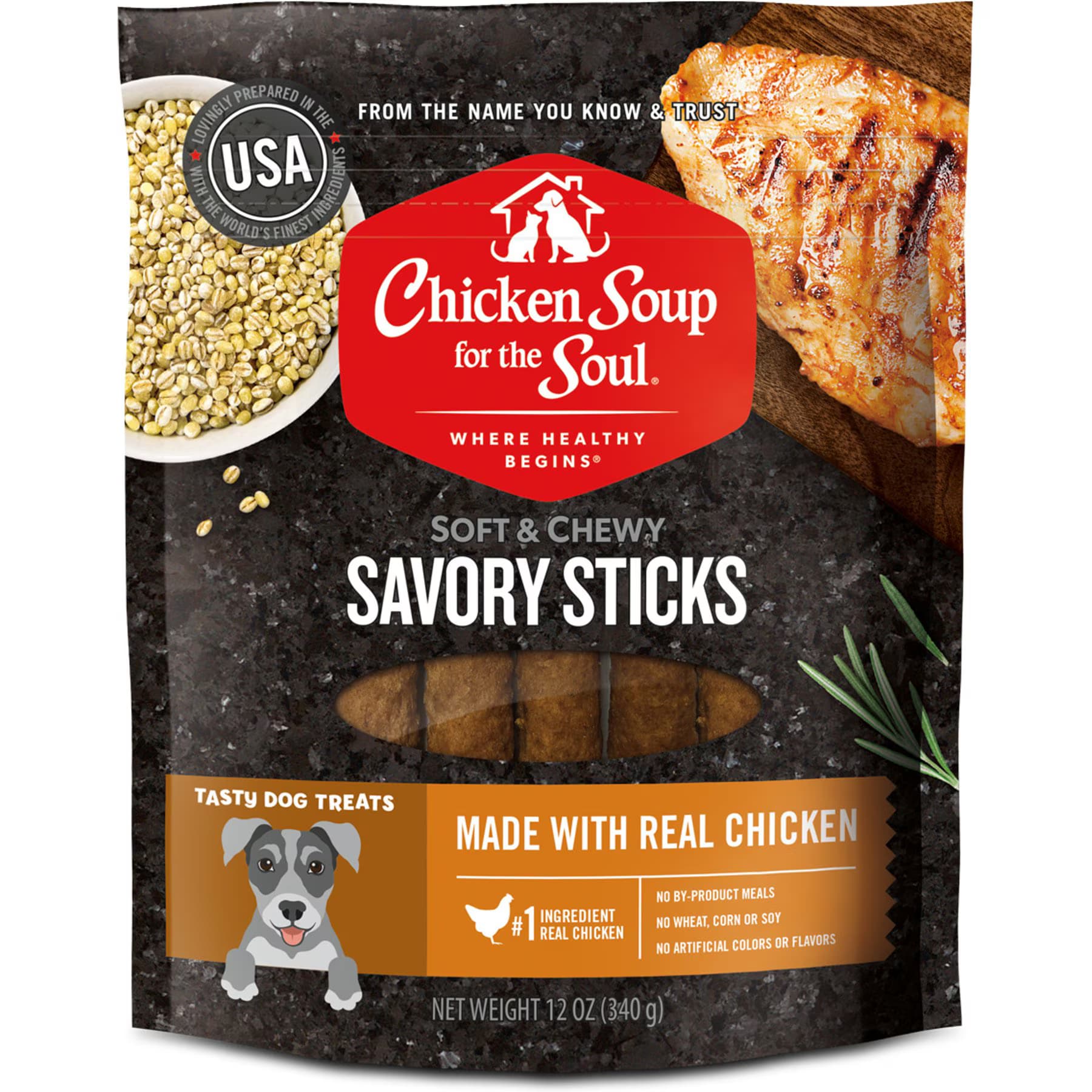 Chicken Soup for the Soul Chicken Soup for the Soul Savory Sticks Real Chicken Dog Treats