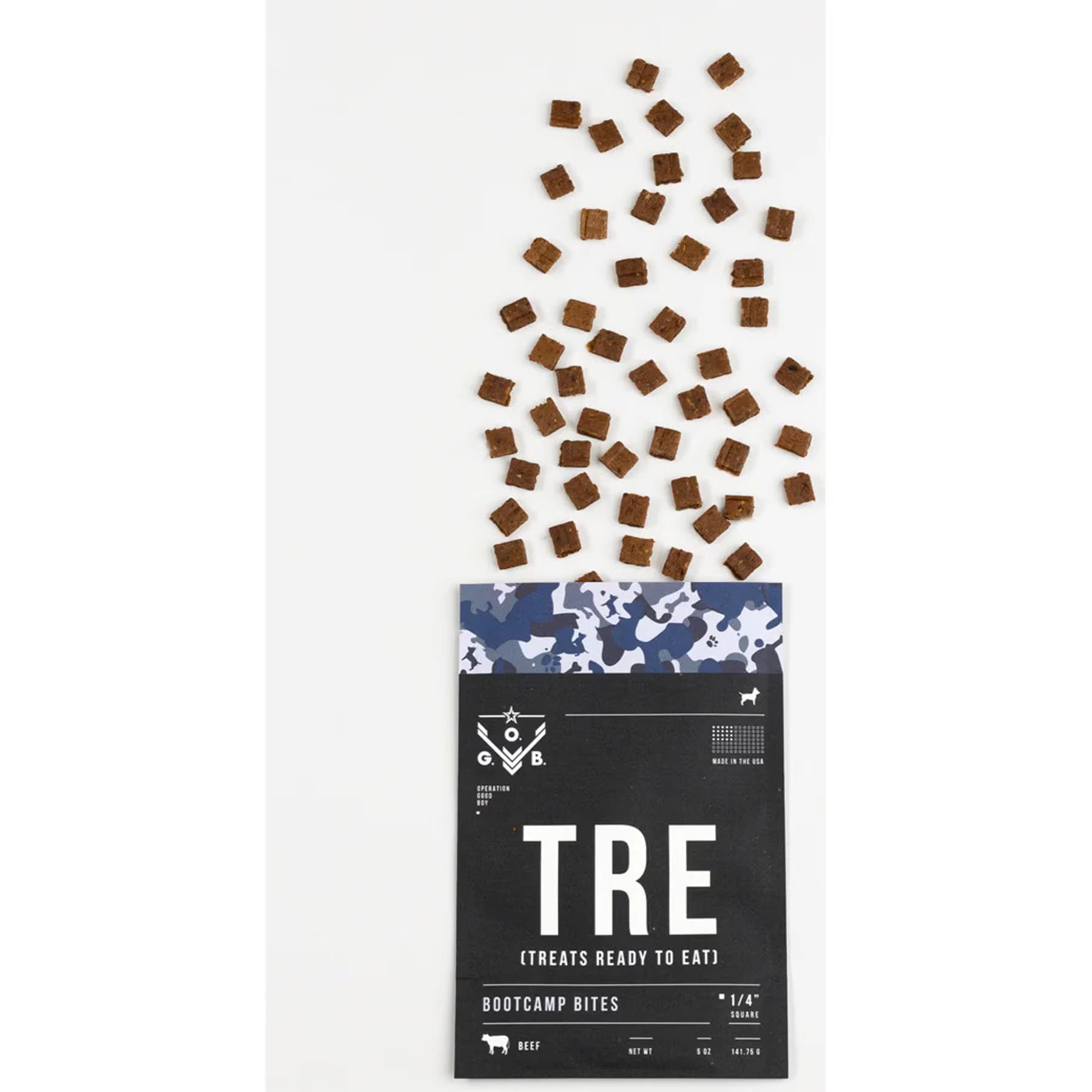 Operation Good Boy Operation Good Boy TRE Squares, Beef, Bootcamp Natural Jerky Dog Bites