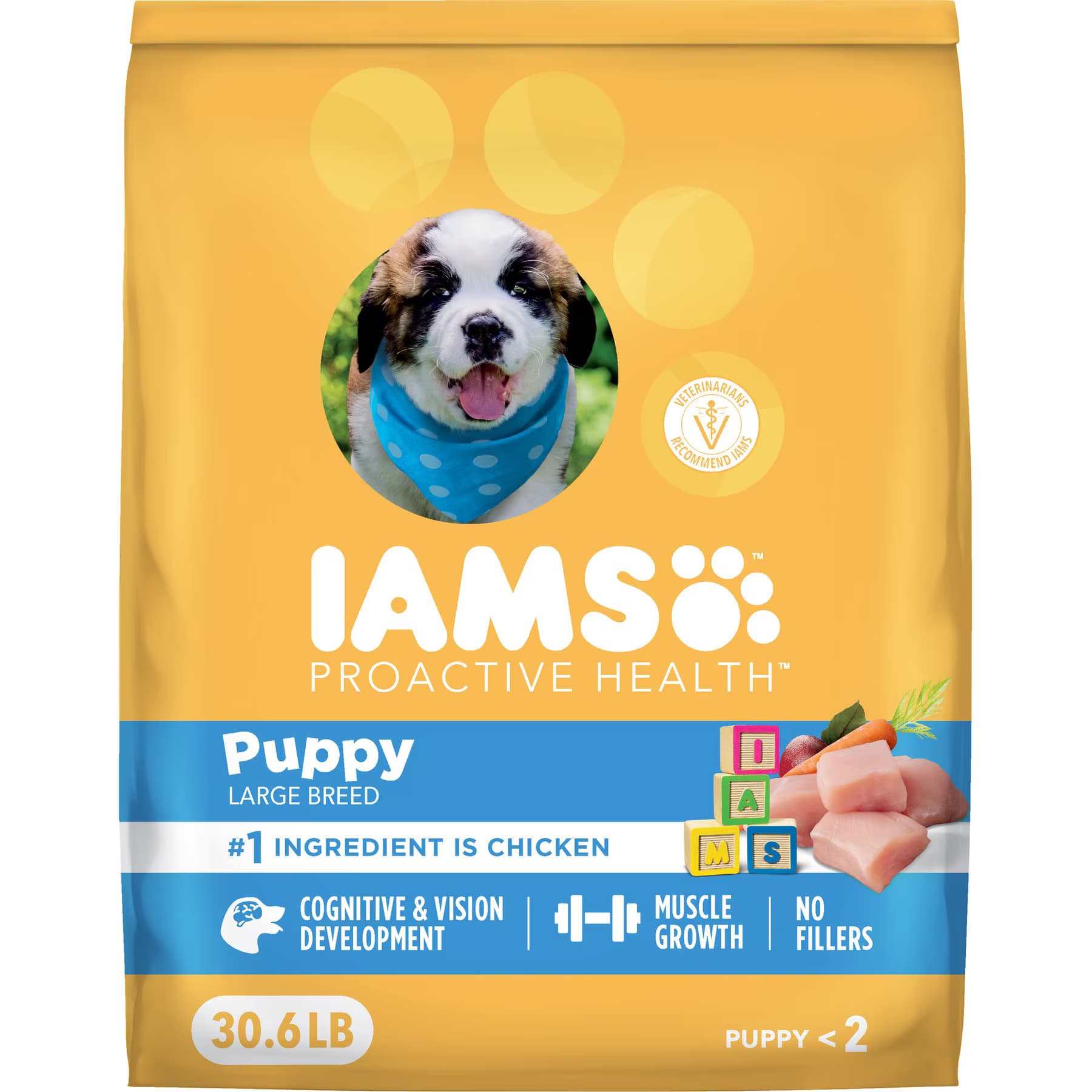 Iams Proactive Health Large Breed Puppy with Real Chicken Dry Dog Food, 61.2-lb bundle — view 11