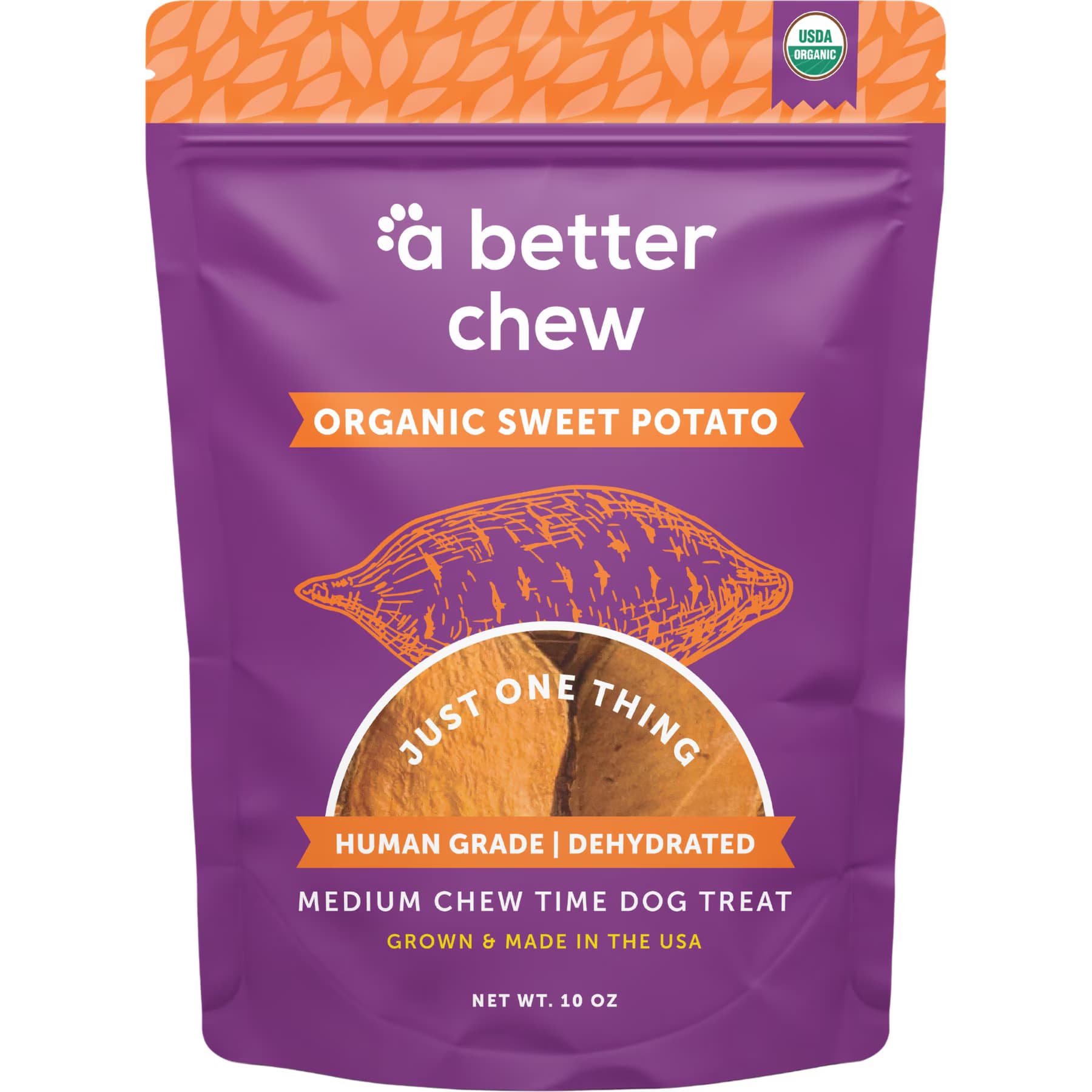 A Better Treat A Better Treat Long Lasting Single Ingredient Organic Sweet Potato Natural Dog Chew Treats
