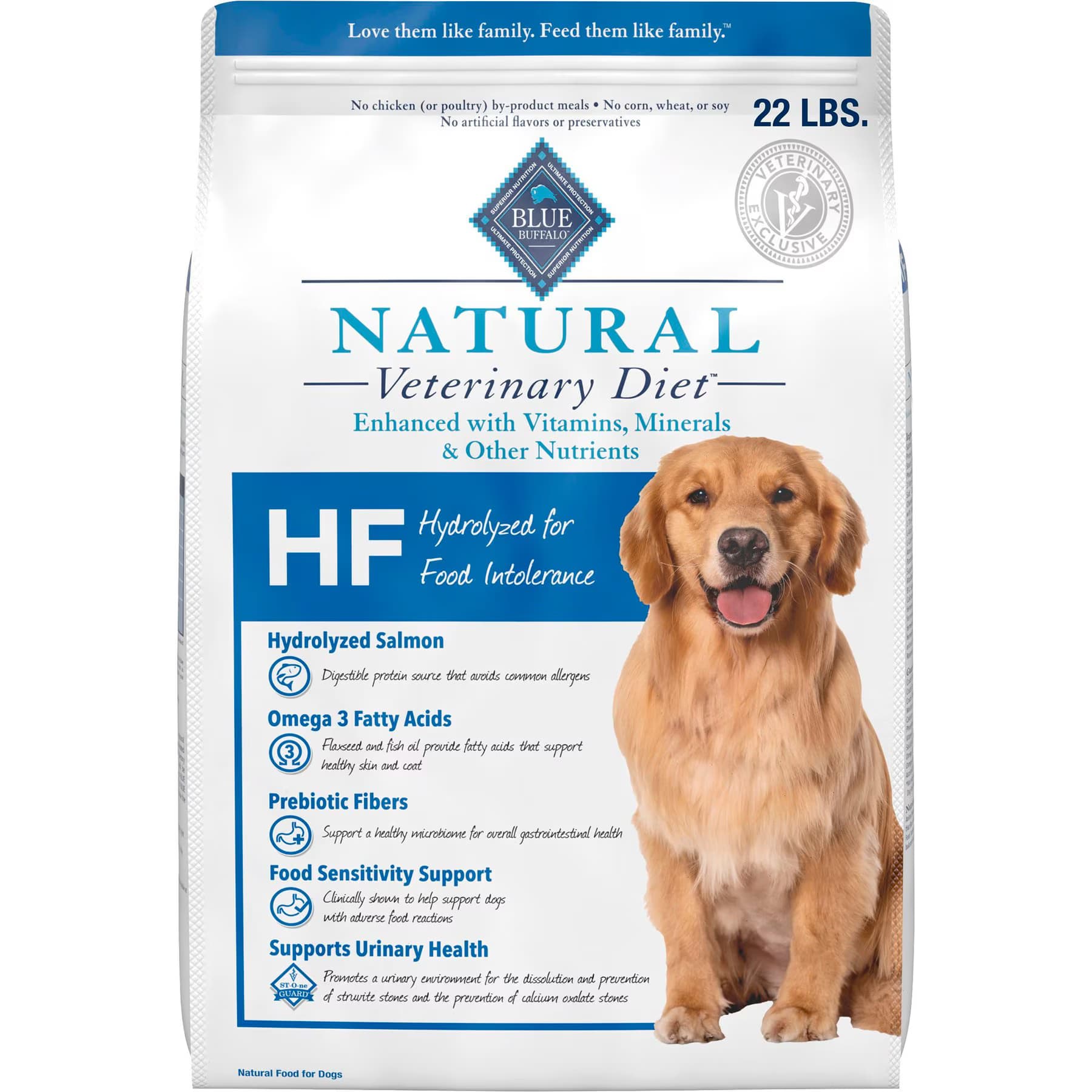 Blue Buffalo Natural Veterinary Diet Blue Buffalo Natural Veterinary Diet HF Hydrolyzed for Food Intolerance Grain-Free Dry Dog Food