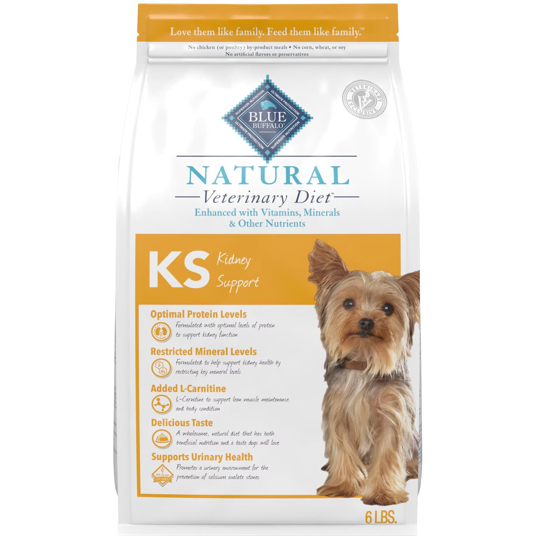 Blue Buffalo Natural Veterinary Diet Blue Buffalo Natural Veterinary Diet KS Kidney Support Dry Dog Food