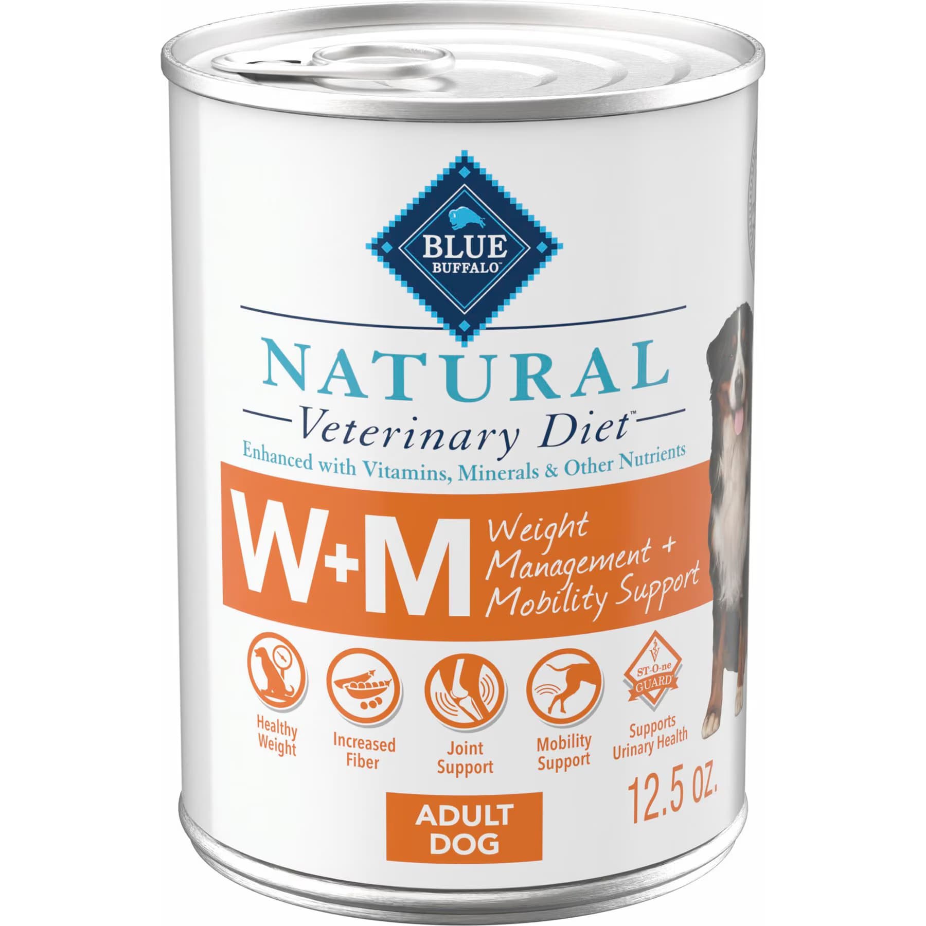 Blue Buffalo Natural Veterinary Diet W+M Weight Management + Mobility Support Grain-Free Wet Dog Food, 12.5-oz — view 2