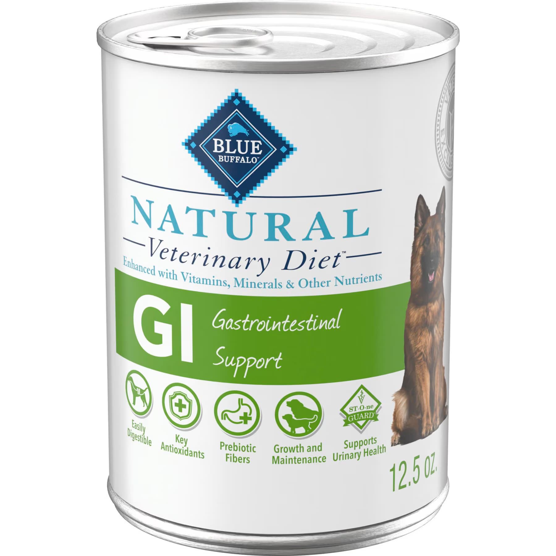 Blue Buffalo Natural Veterinary Diet Blue Buffalo Natural Veterinary Diet GI Gastrointestinal Support Grain-Free Wet Dog Food, 12.5-oz