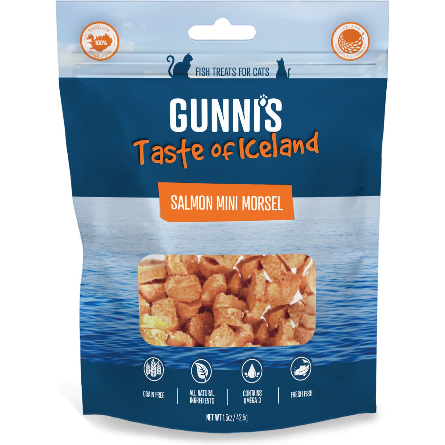 Gunnis Taste of Iceland Gunnis Taste of Iceland Salmon Mini Morsel Dehydrated Cat Treats