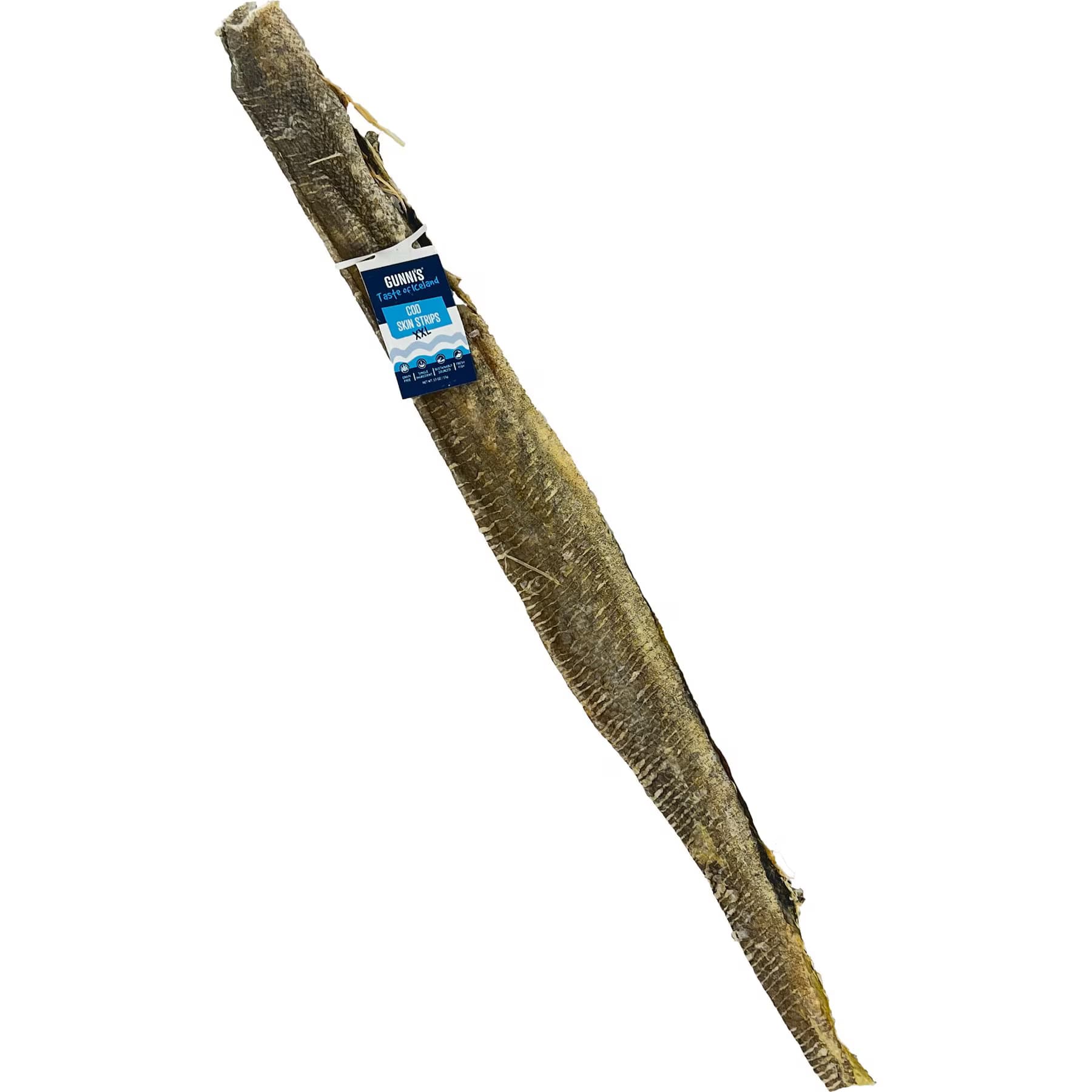 Gunnis Taste of Iceland Gunnis Taste of Iceland Cod Skin Long Strips Dog Natural Chew Treats