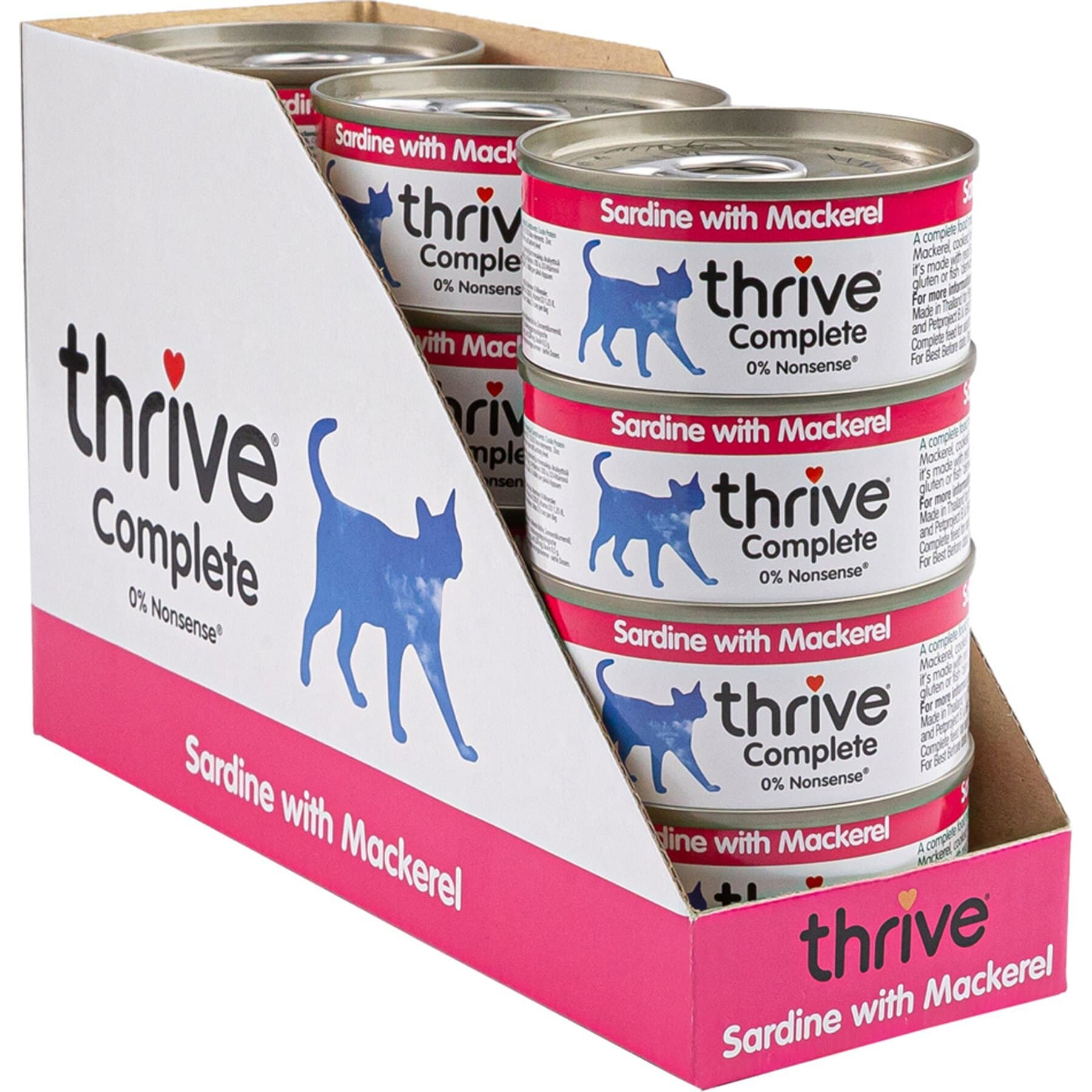 Thrive Thrive Sardine & Mackerel Bits in Broth Wet Cat Food