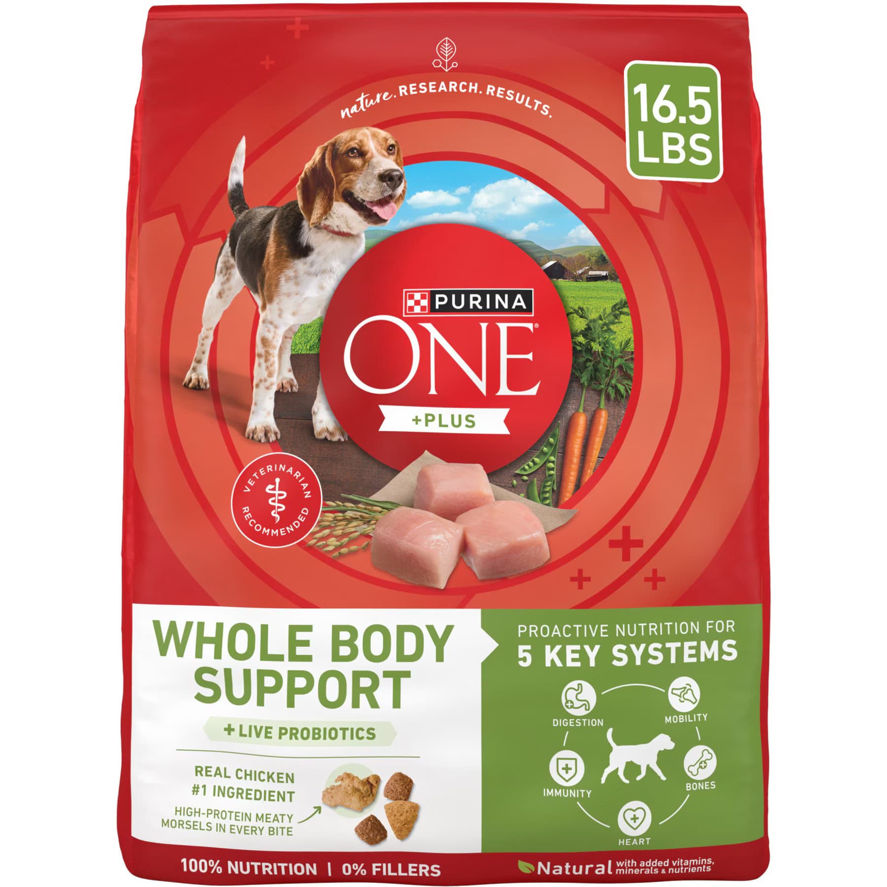 Purina ONE Purina ONE Whole Body Support Chicken Dry Dog Food, 16.5-lb. bag