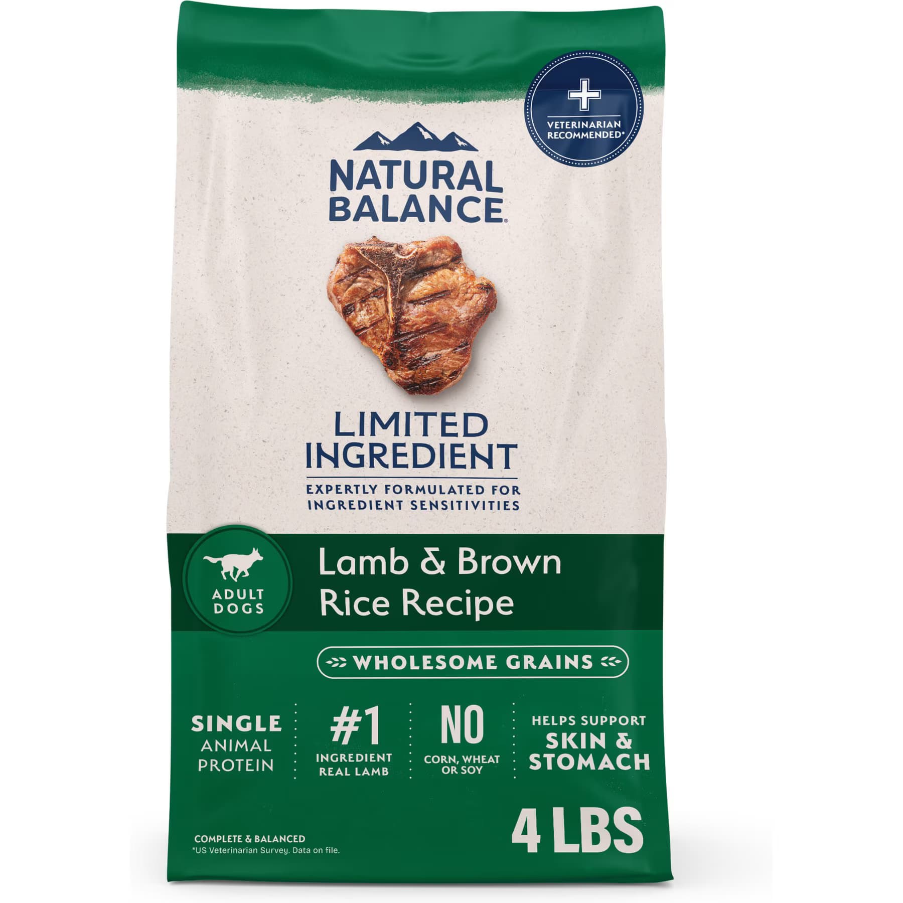 Natural Balance L.I.D. Limited Ingredient Diets Lamb & Brown Rice Formula Dry Dog Food — view 3