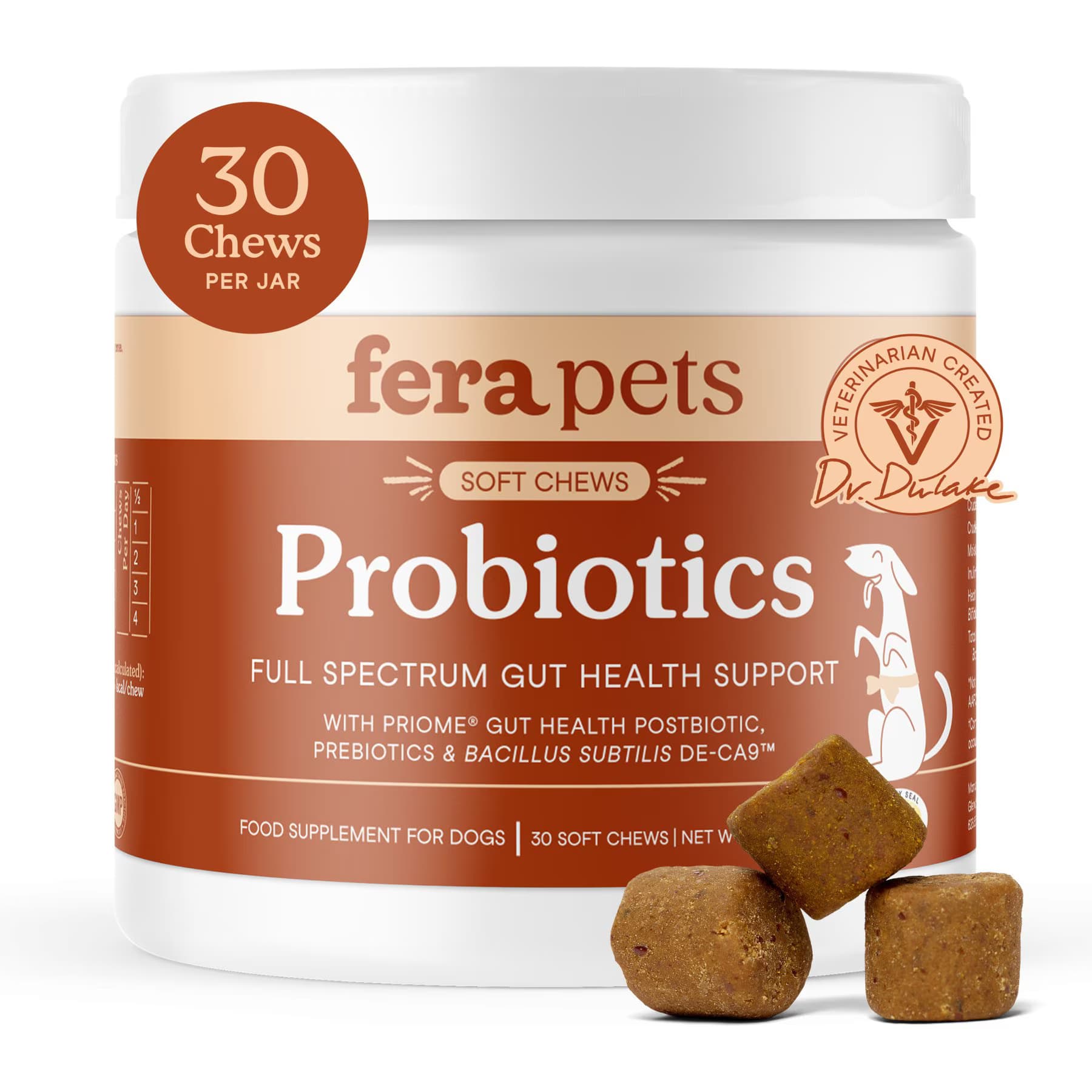 Fera Pets Fera Pets Probiotic Soft Chew Supplement for Dogs