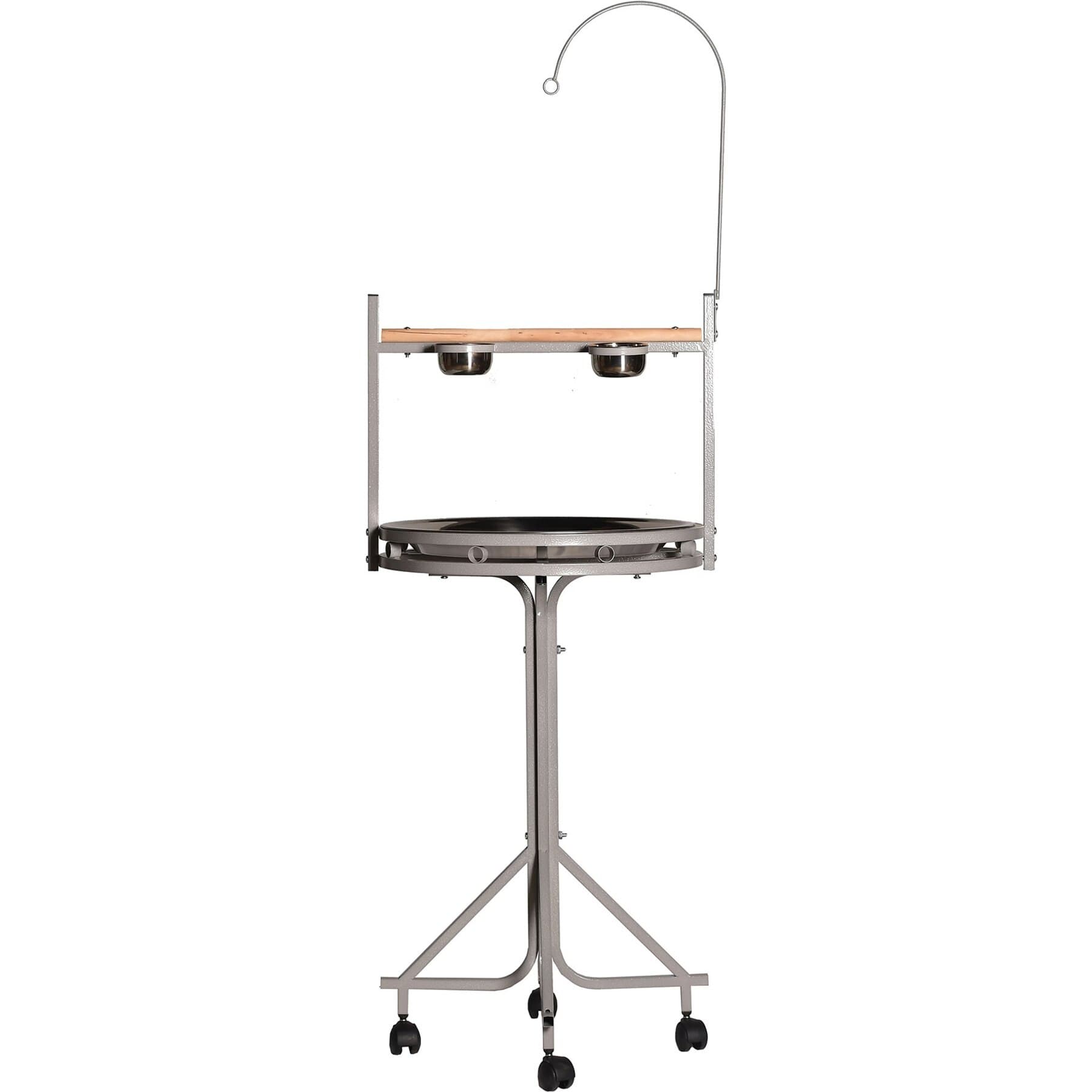 A&E Cage Company A&E Cage Company Play Bird Stand with Toy Hook, 23-in, Platinum