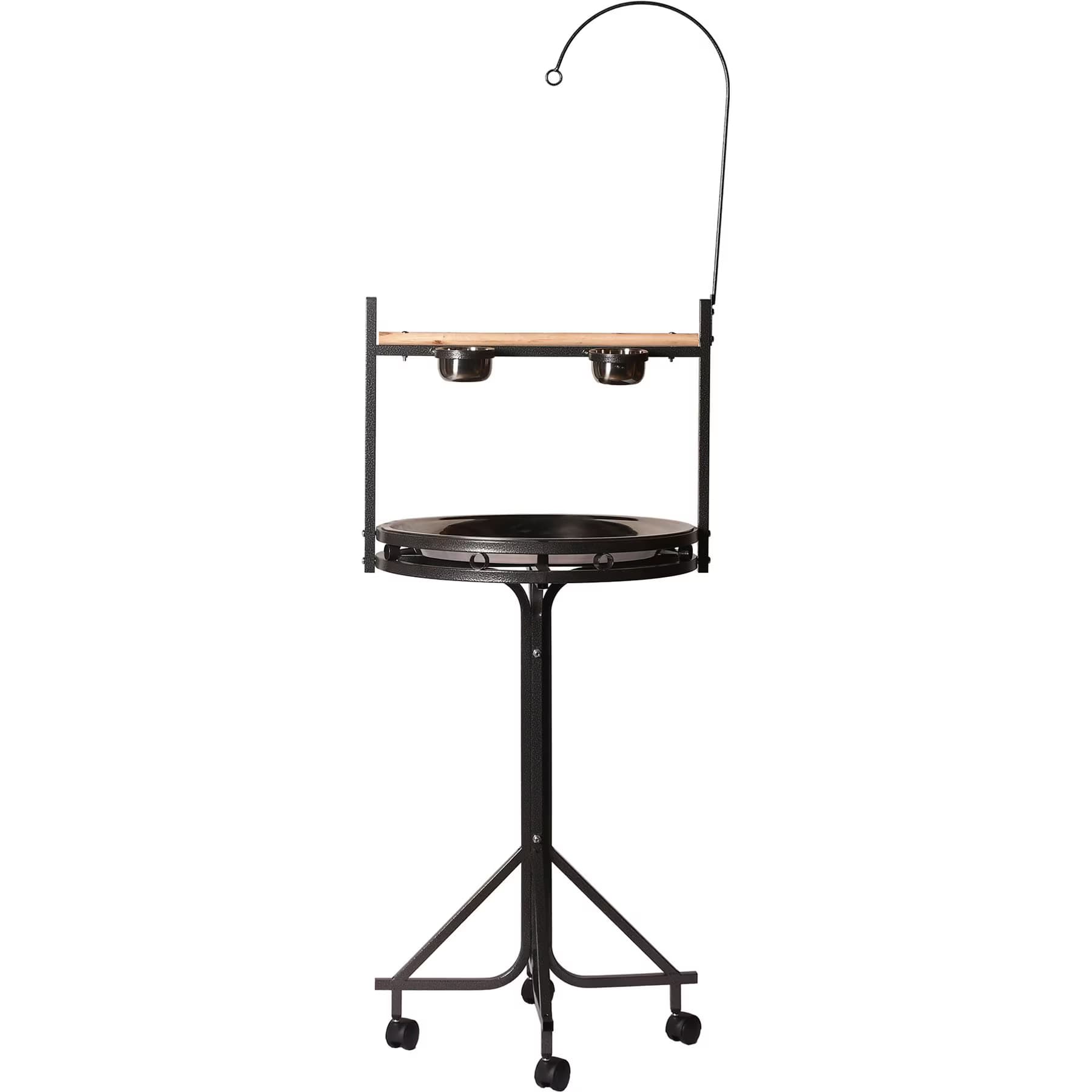A&E Cage Company A&E Cage Company Play Bird Stand with Toy Hook, 23-in, Black