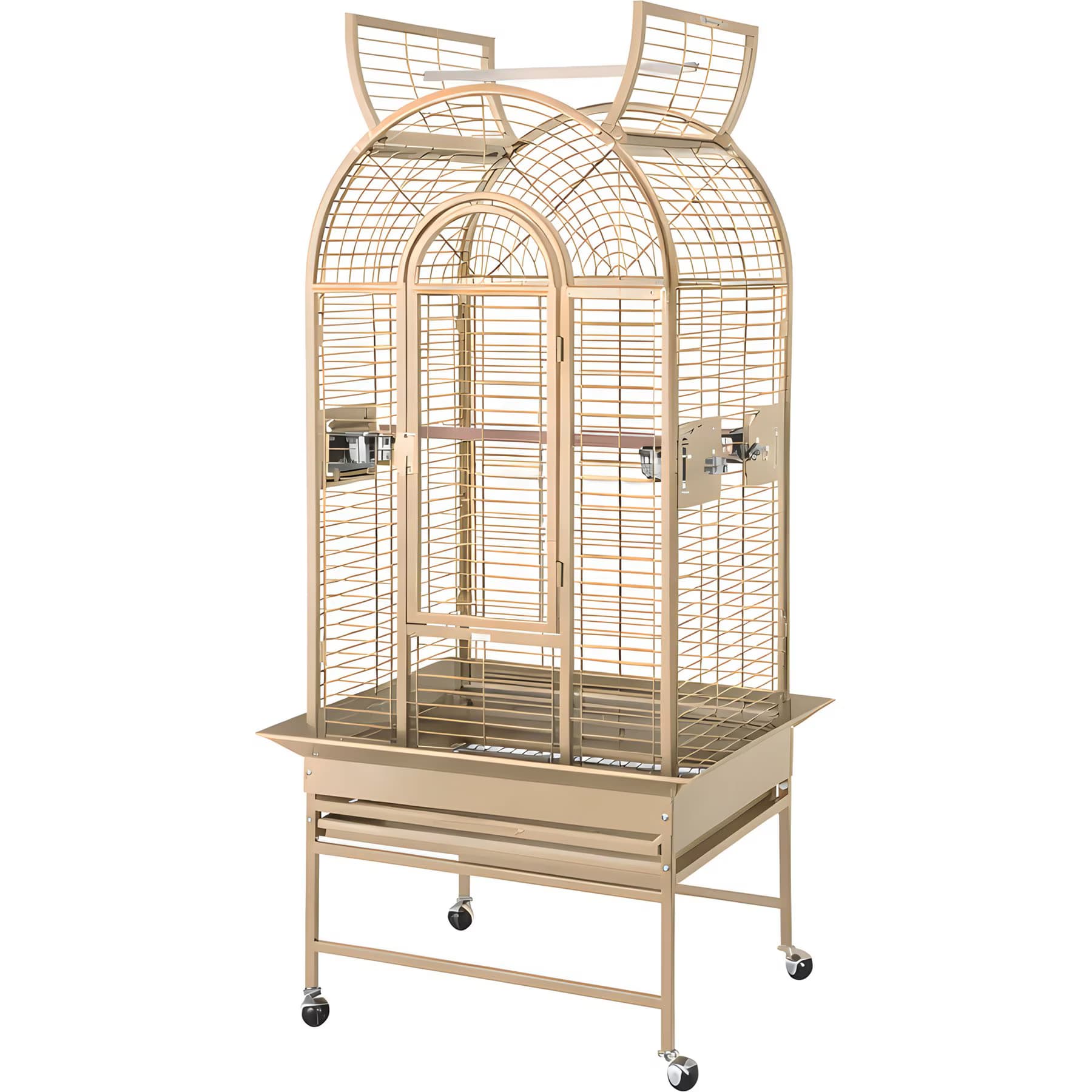 A&E Cage Company A&E Cage Company Opening Dome Top Bird Cage, Sandstone, 26 x 22-in