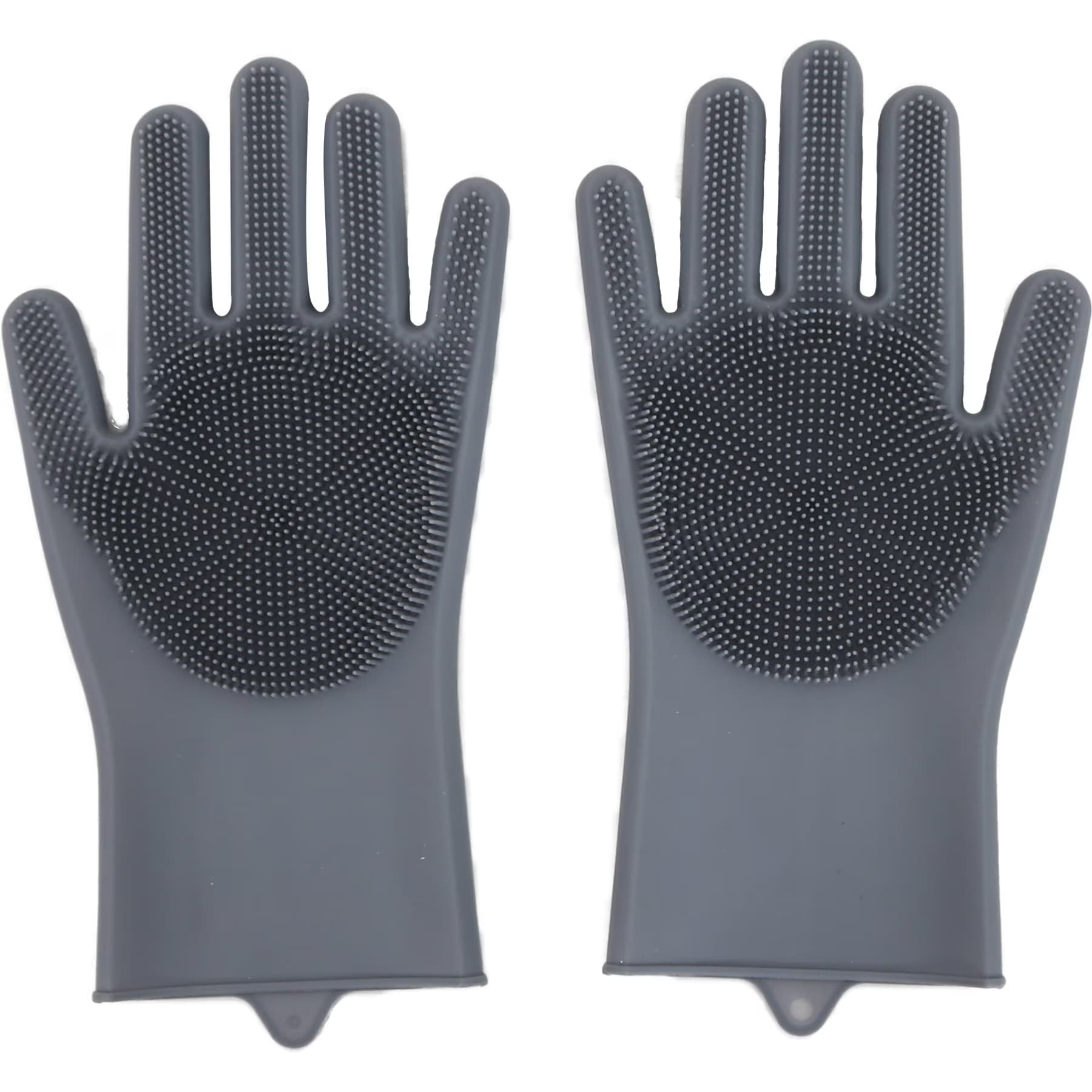 WZ PET WZ PET Multi-Functional Dog, Cat, Rabbit & Horse Beauty Bathing Gloves, Medium — Gray