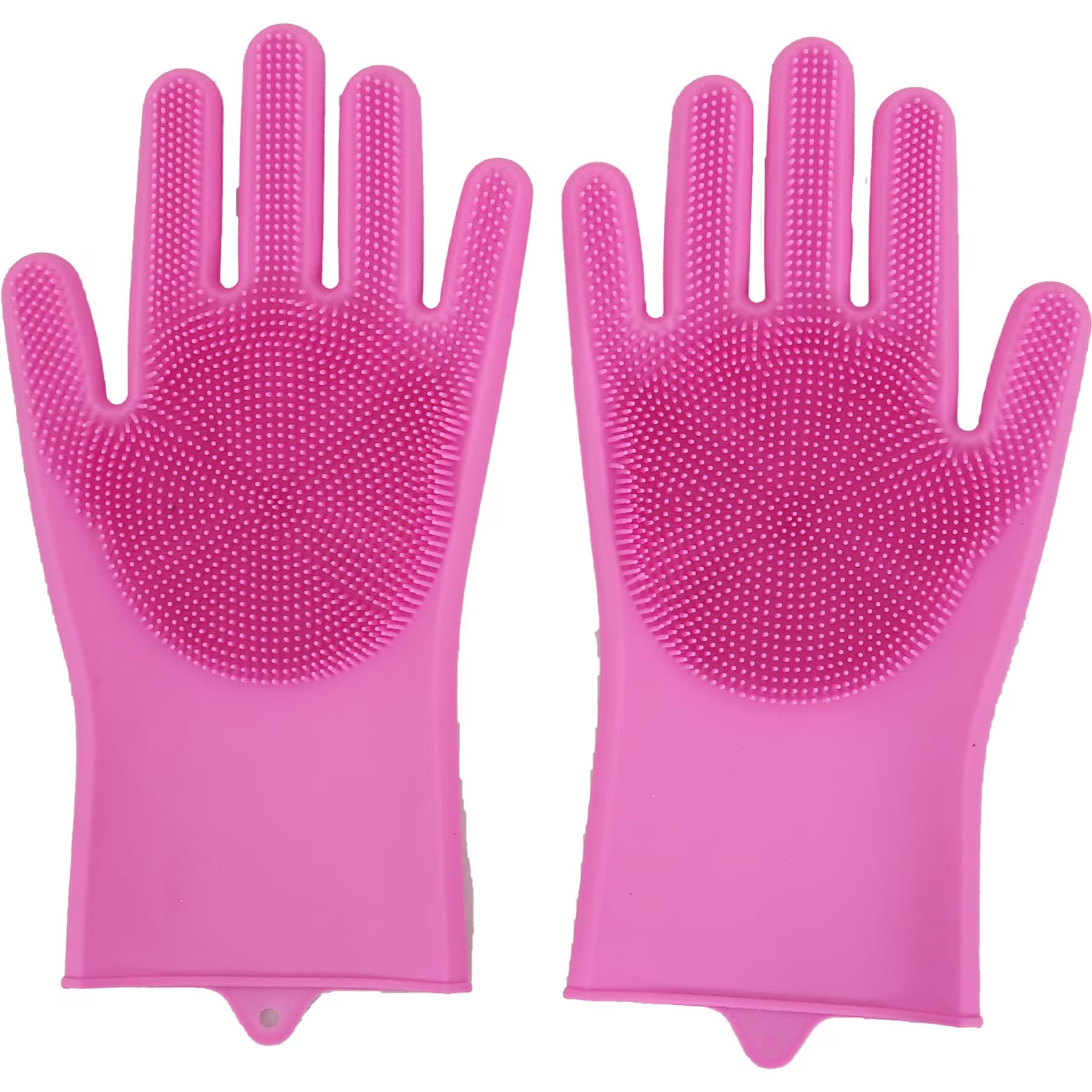 WZ PET WZ PET Multi-Functional Dog, Cat, Rabbit & Horse Beauty Bathing Gloves, Medium — Pink