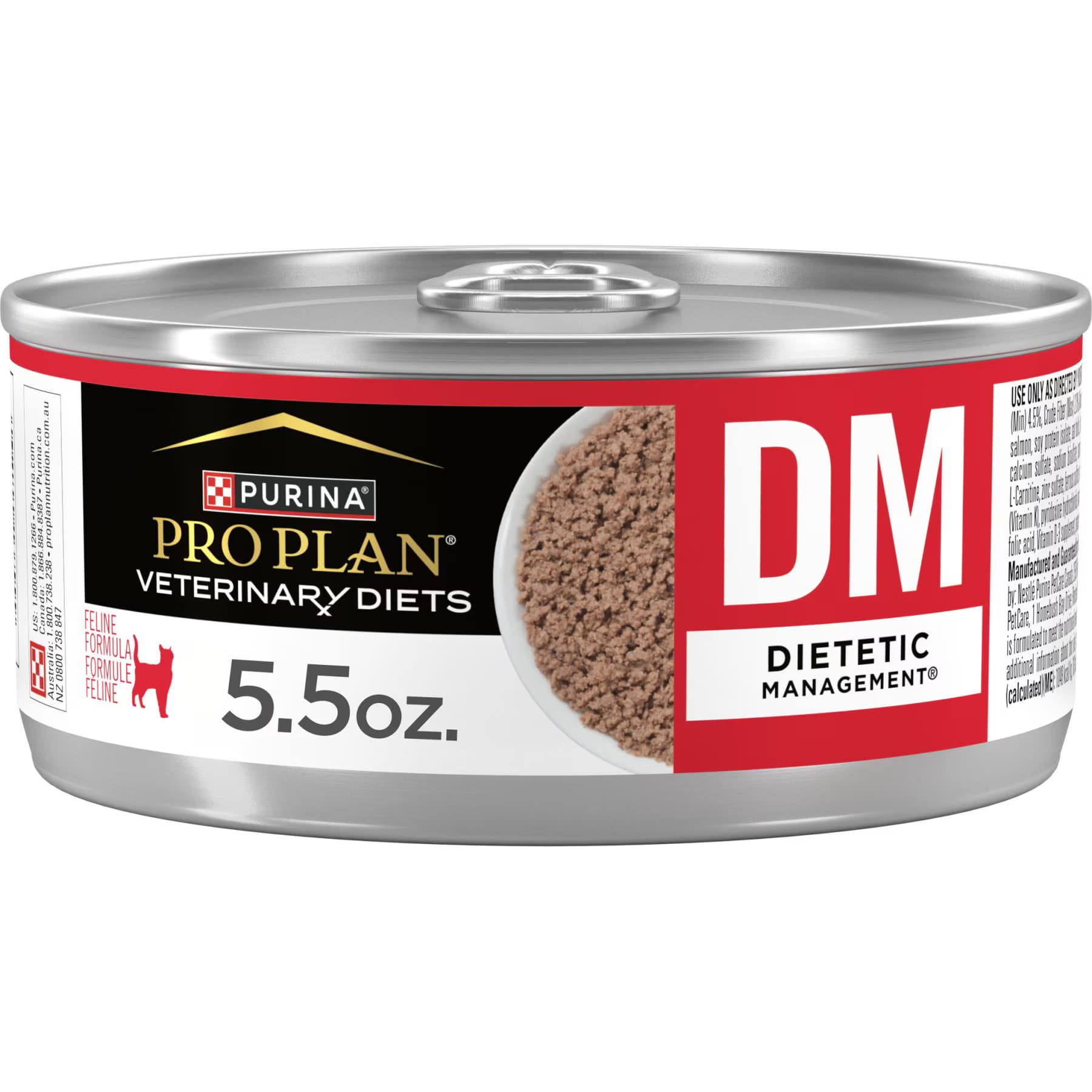 Purina Pro Plan Veterinary Diets Purina Pro Plan Veterinary Diets DM Dietetic Management Minced Wet Cat Food
