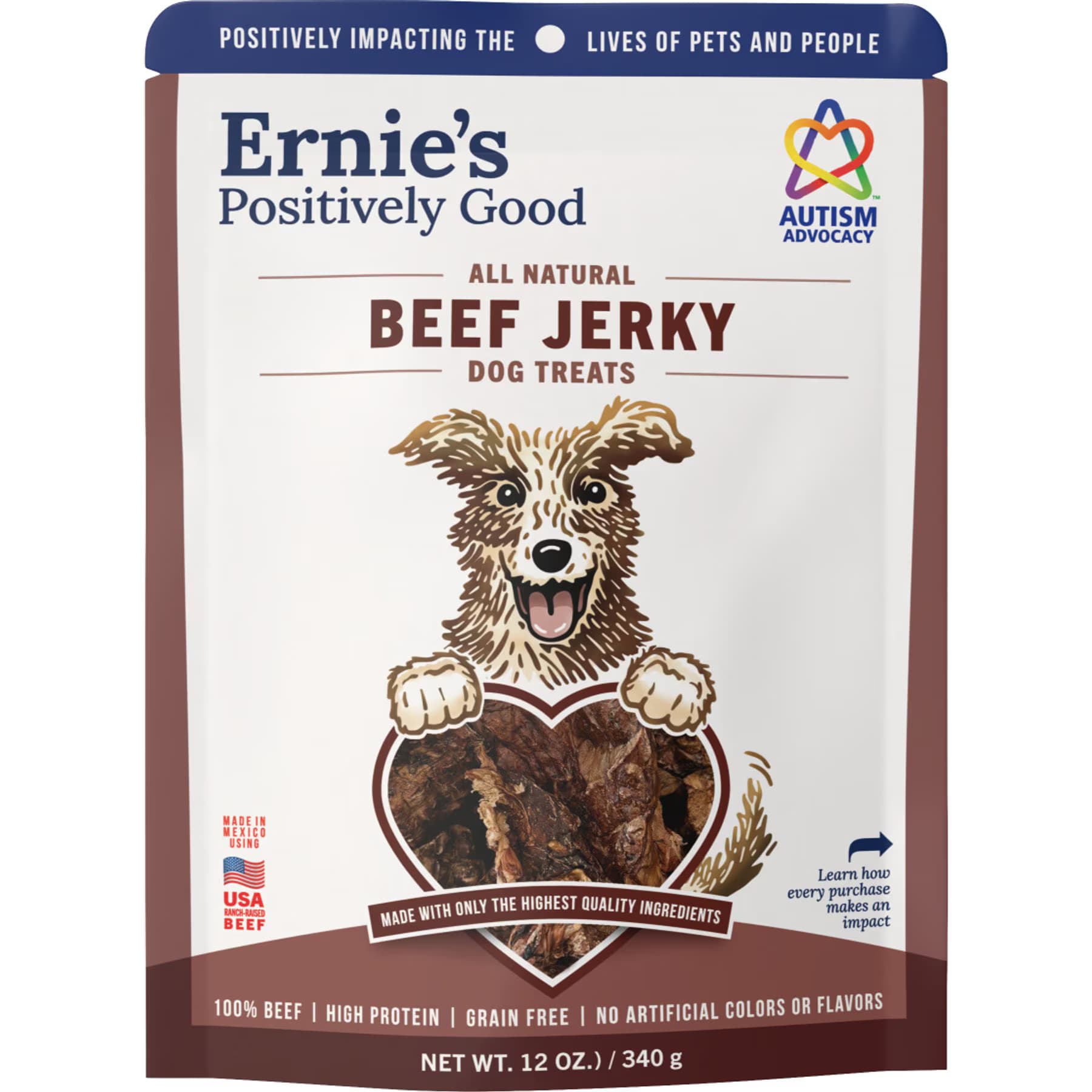 Ernie Els Pet Products Ernie Els Pet Products Ernie’s Beef Grain-Free Jerky Dog Treats — Beef Jerky