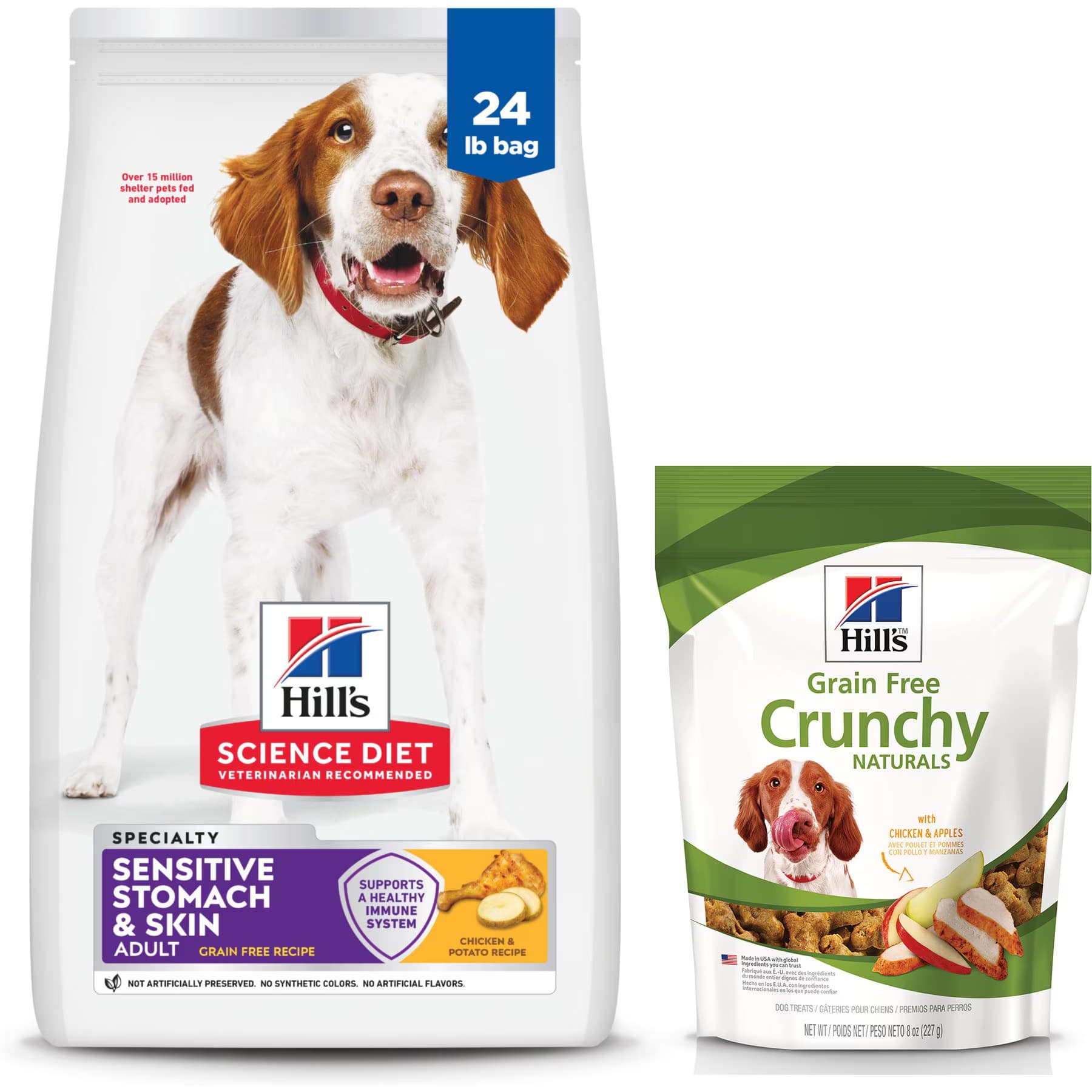 Hill's||Hill's Science Diet Hill’s Science Diet Adult Sensitive Stomach & Skin Grain-Free Chicken & Potato Recipe Dry Dog Food