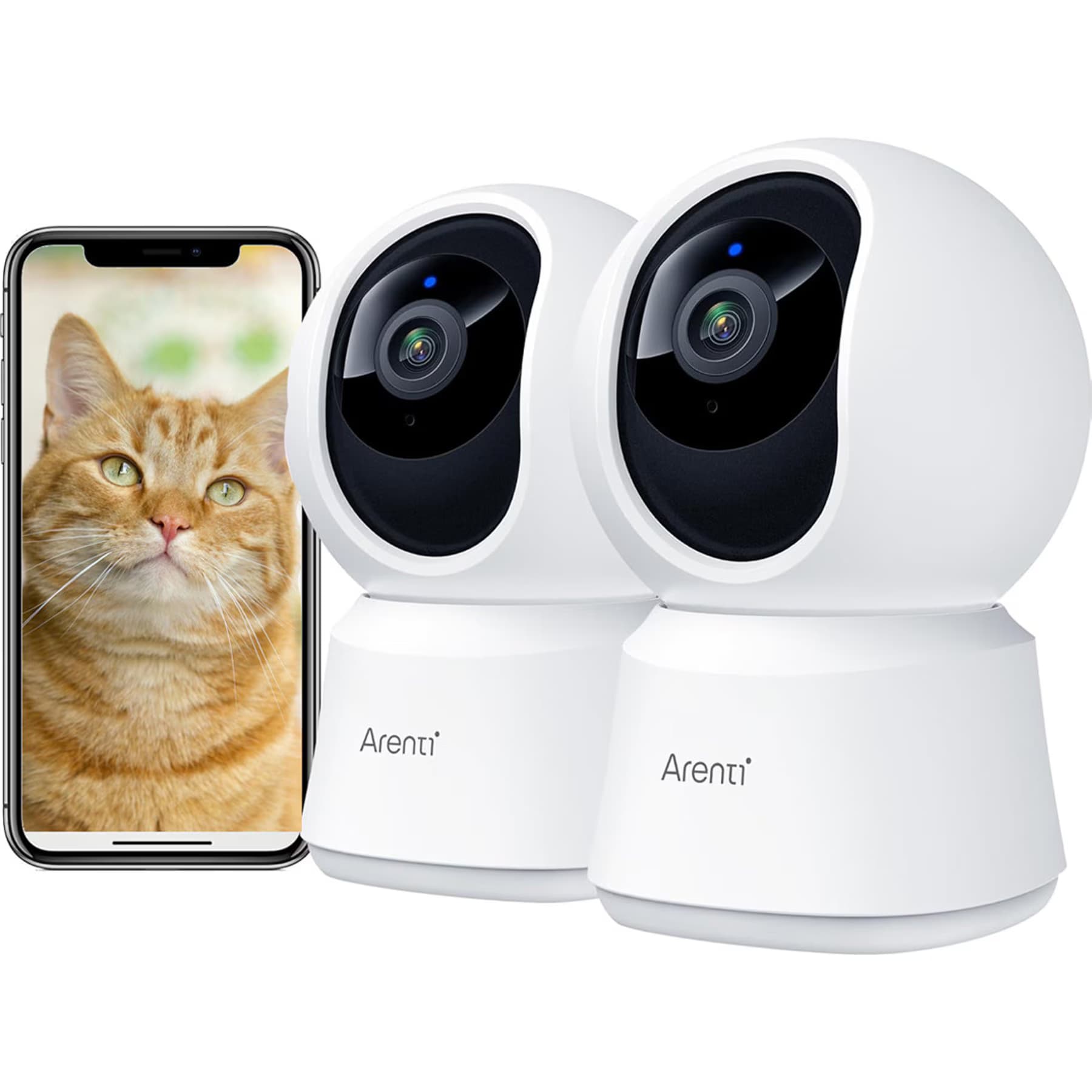 Arenti P2F WiFi Pet Camera, White — view 2