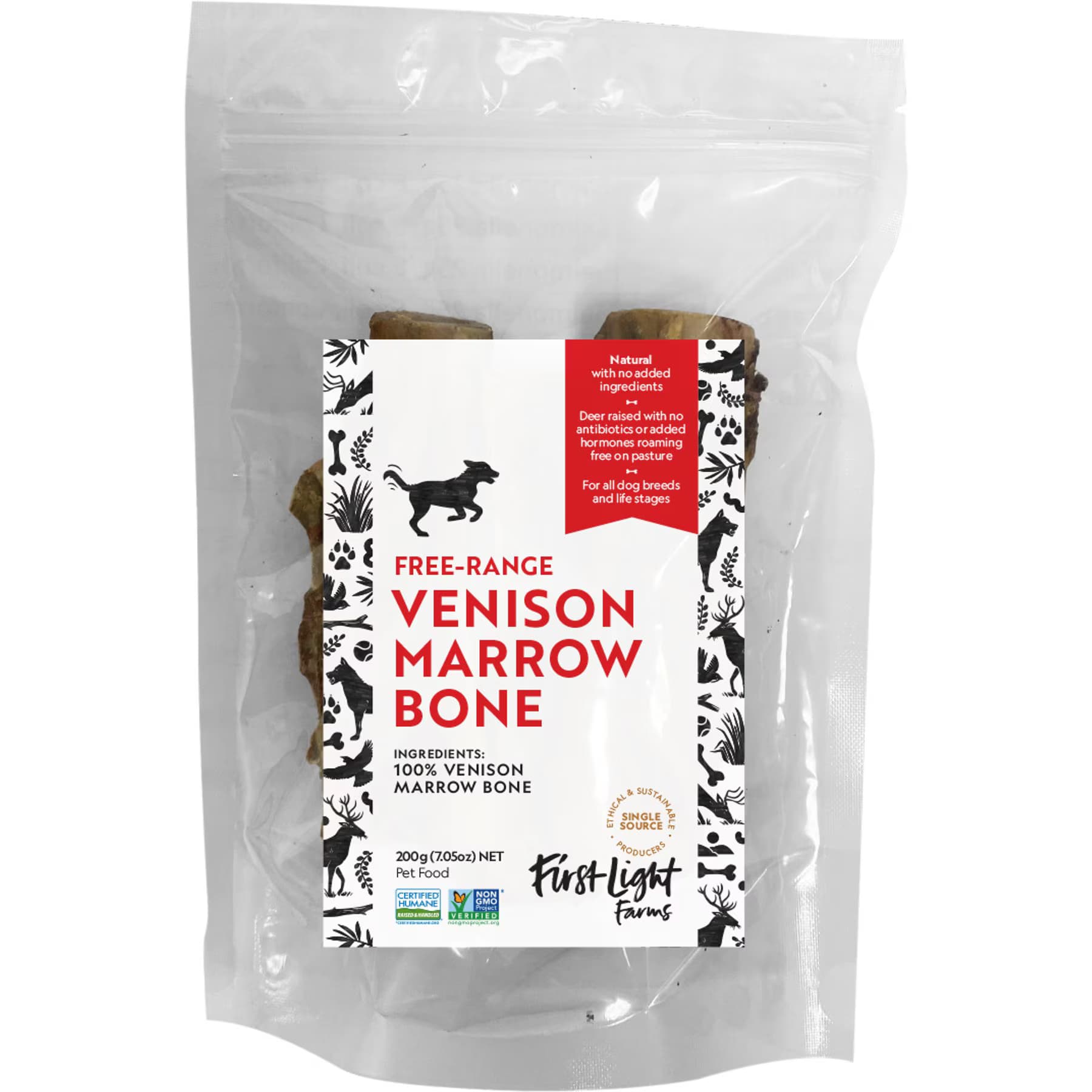 First Light Farms First Light Farms Venison Marrowbone Free Range Dog Bones