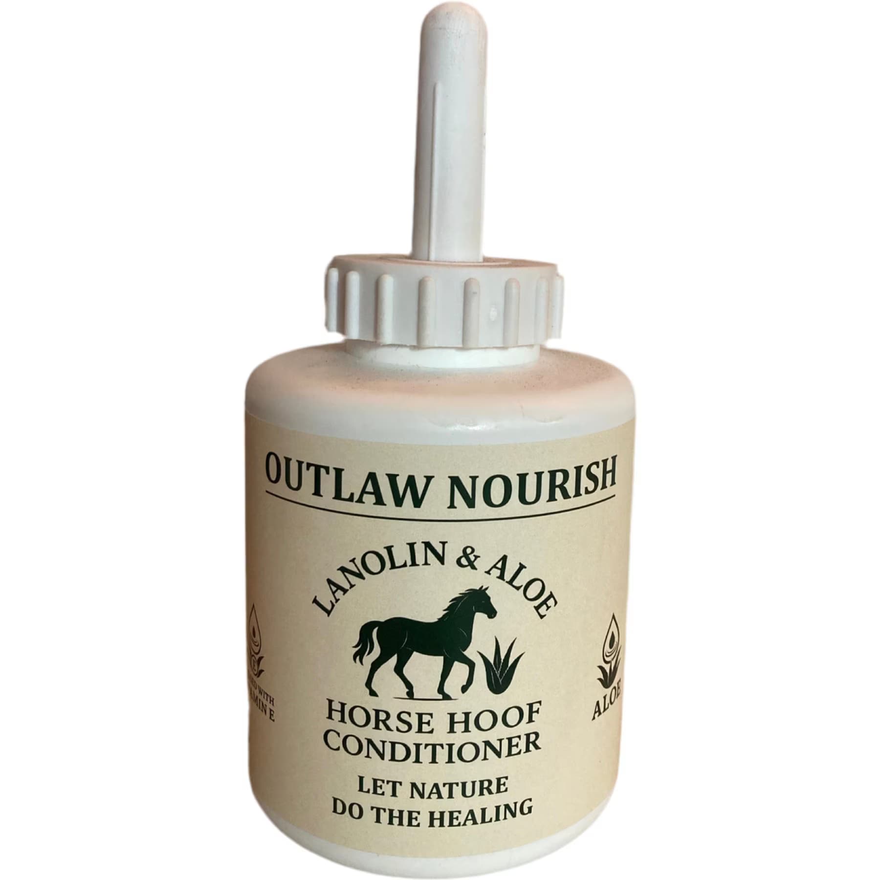 Outlaw Products Outlaw Products Nourish Hoof Conditioner Lanolin Aloe Horse Hoof Care, 450-ml bottle