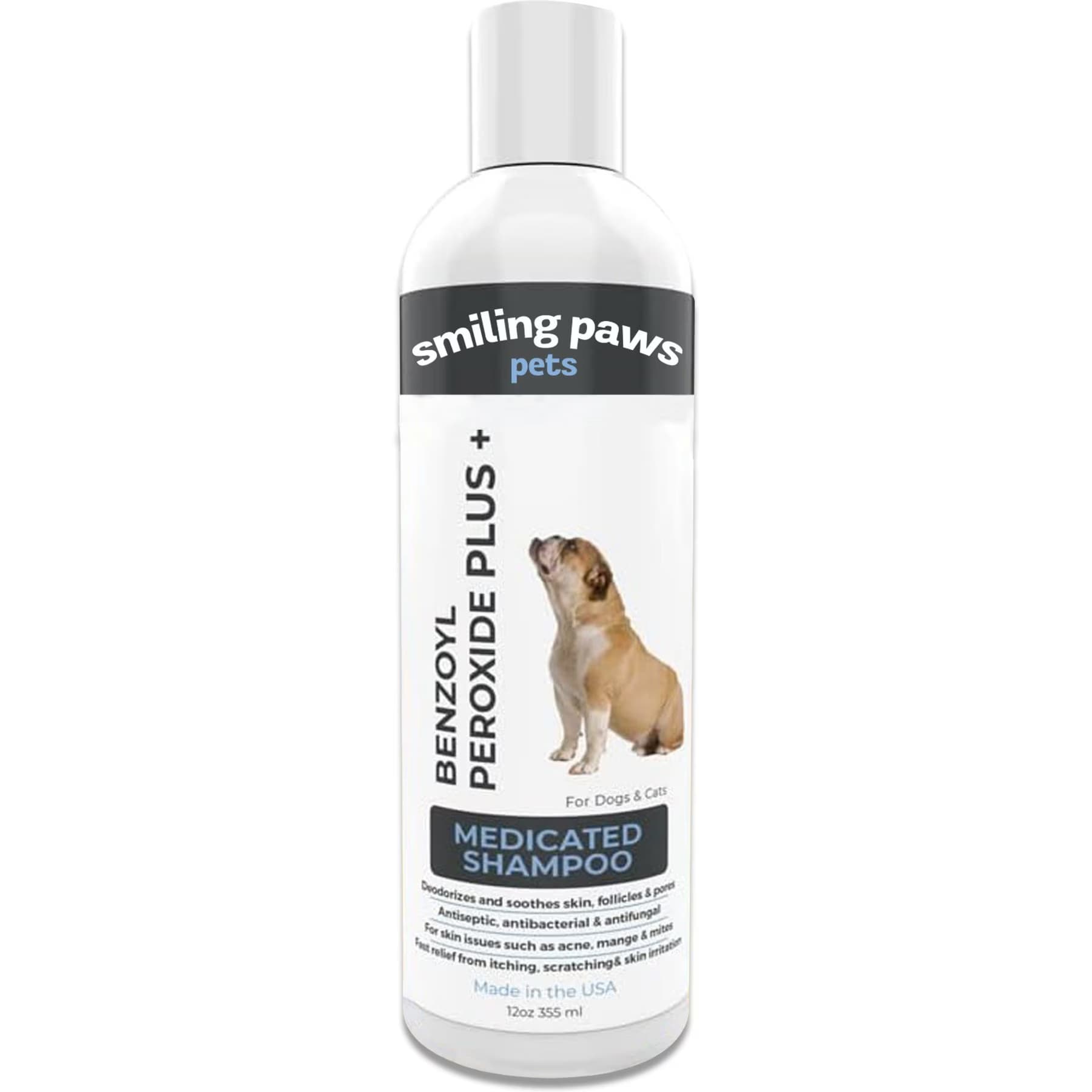 Smiling Paws Pets Smiling Paws Pets Itch Relief Oatmeal Flea Dog Shampoo, Light Cucumber Scent, 12-fl oz bottle