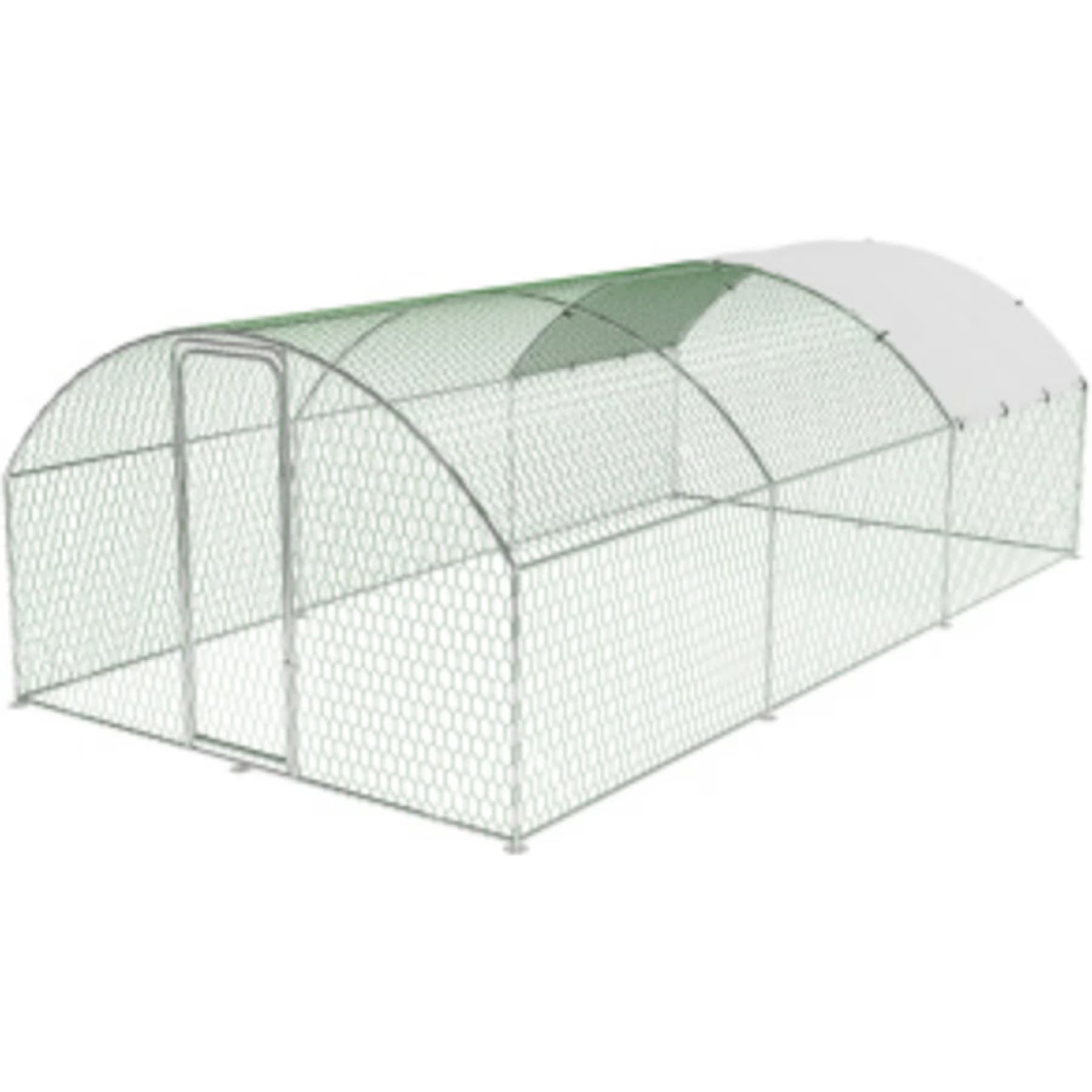 LALFPET Doom Roof Metal Bird Coop with Waterproof & Anti-UV Cover, Large: 118.1-in — view 3