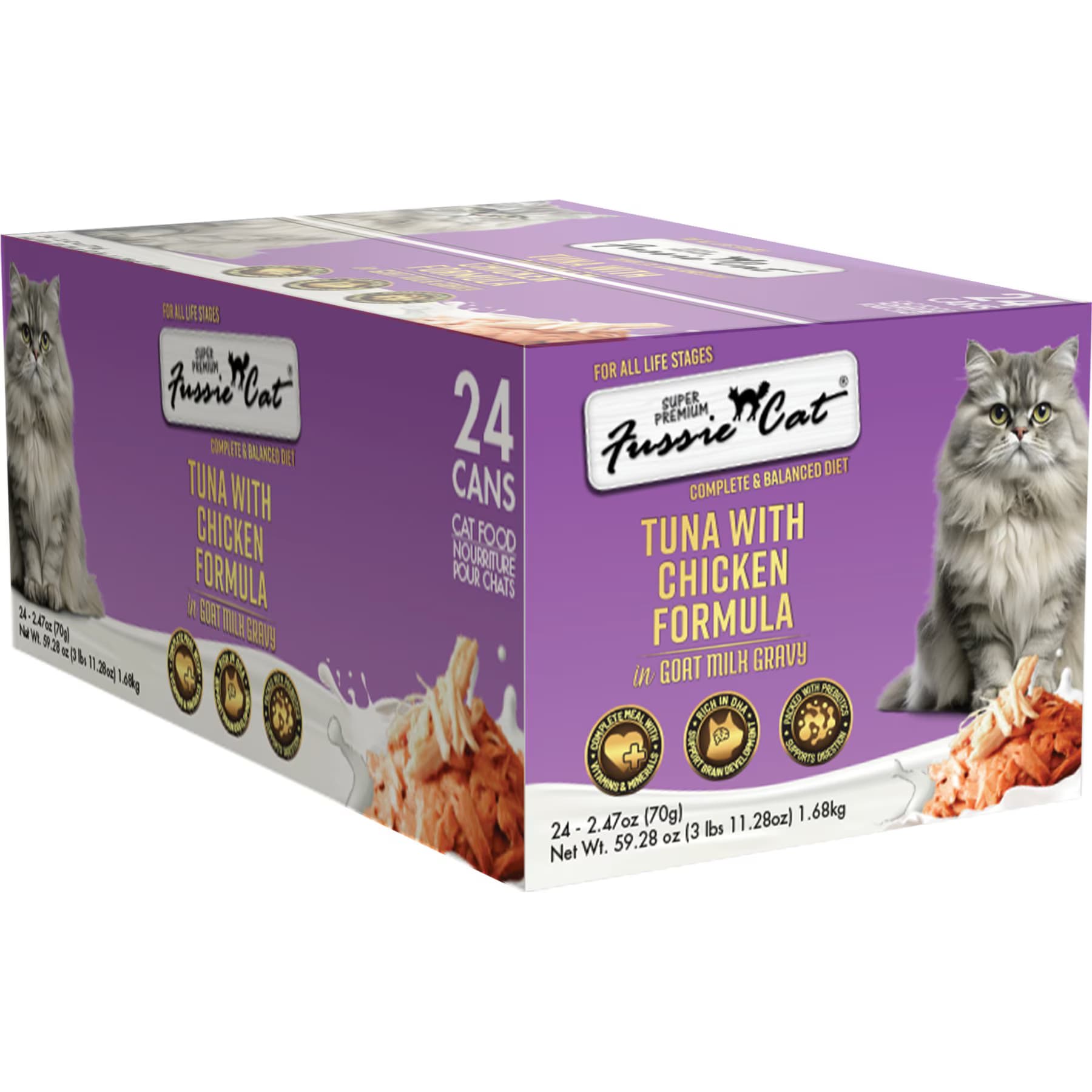 Fussie Cat Fussie Cat Tuna with Chicken in Goats Milk Wet Cat Food