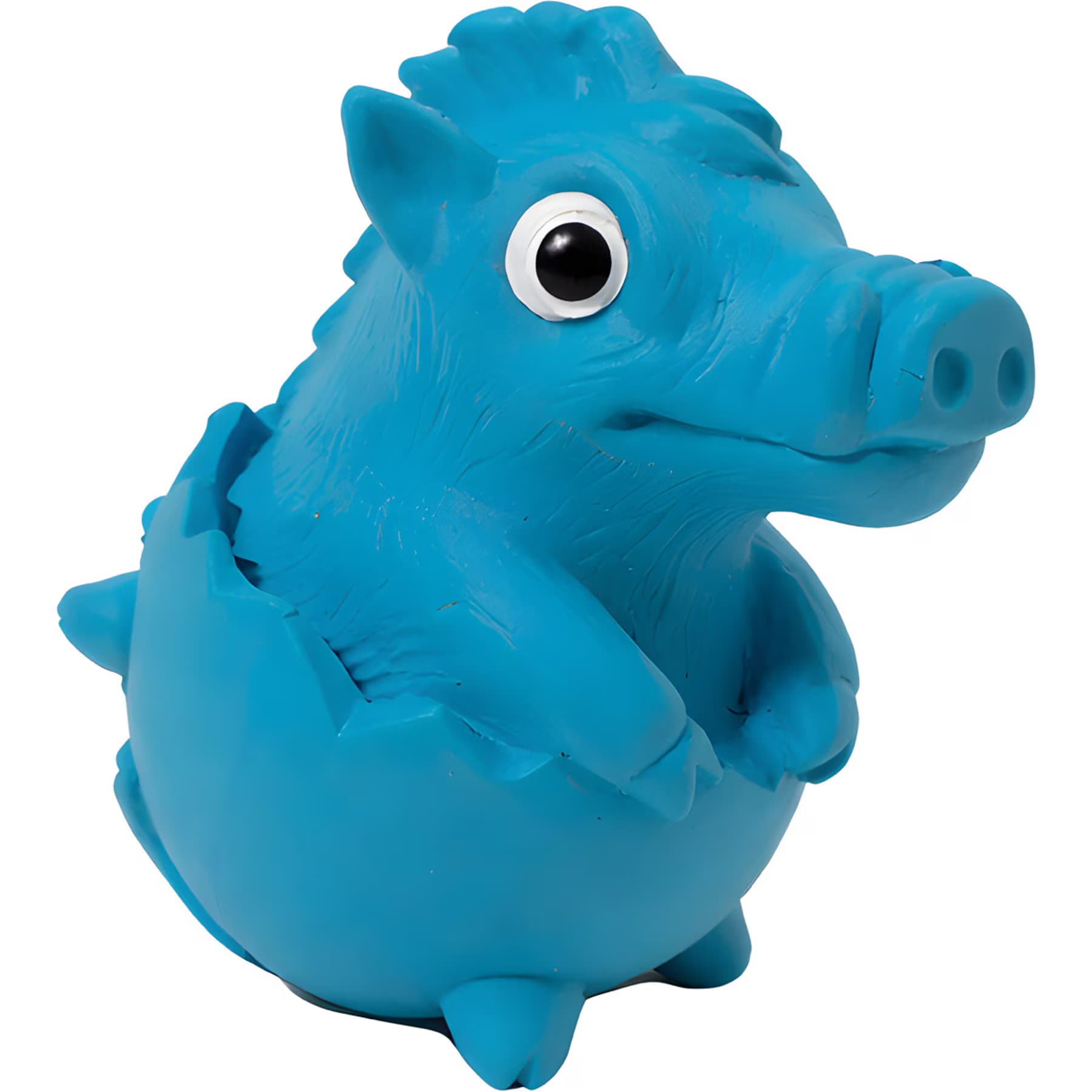 Critta Fitta Critta Fitta Latex Squeaky Alligator Dog Toy, 4.5 × 2.8 × 4-in, Blue