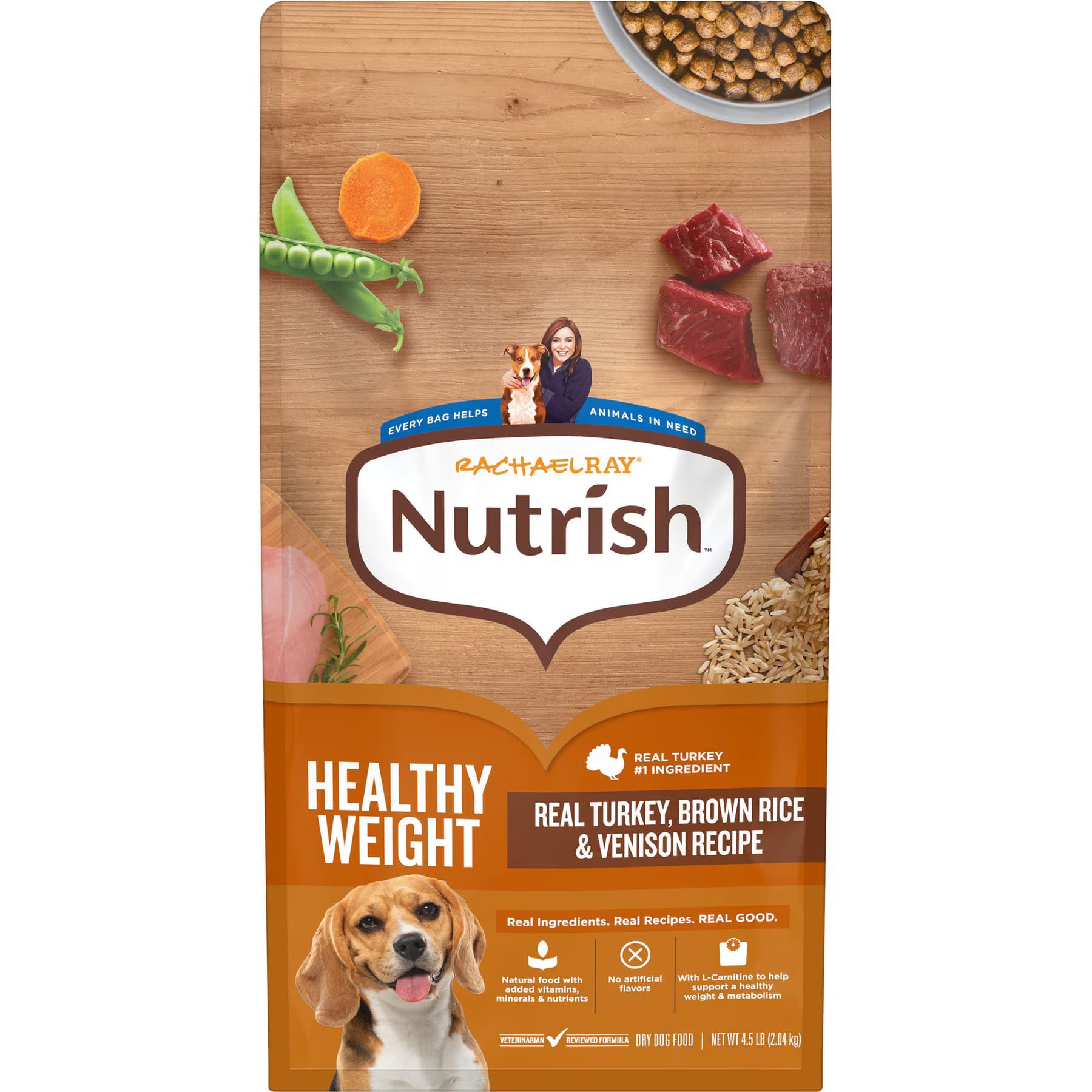 Rachael Ray Nutrish Rachael Ray Nutrish Healthy Weight Food Real Turkey, Brown Rice & Venison Recipe Adult Dry Dog Food