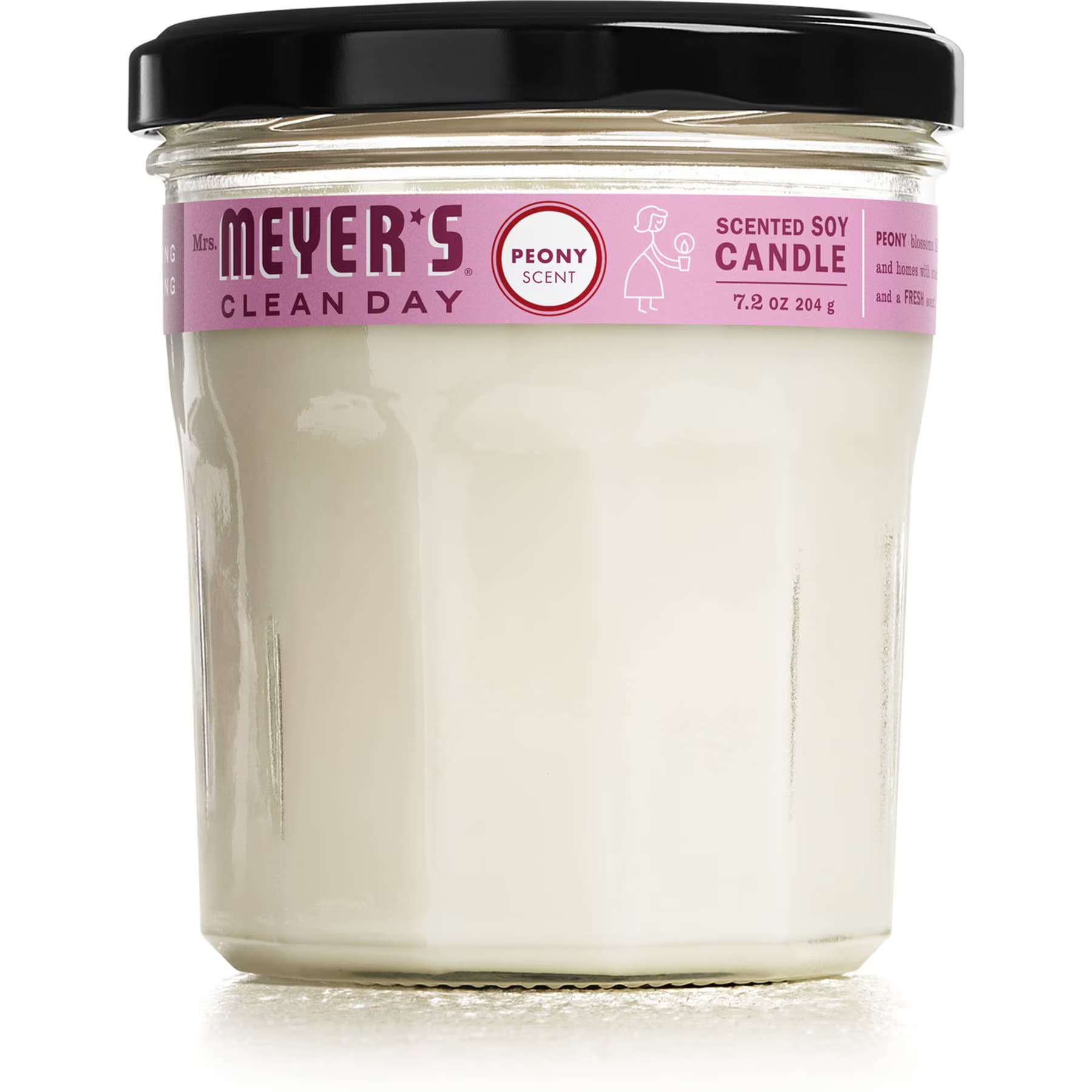 Mrs. Meyer's Mrs. Meyer’s Clean Day Soy Candle, Peony Scented, 7.2-oz
