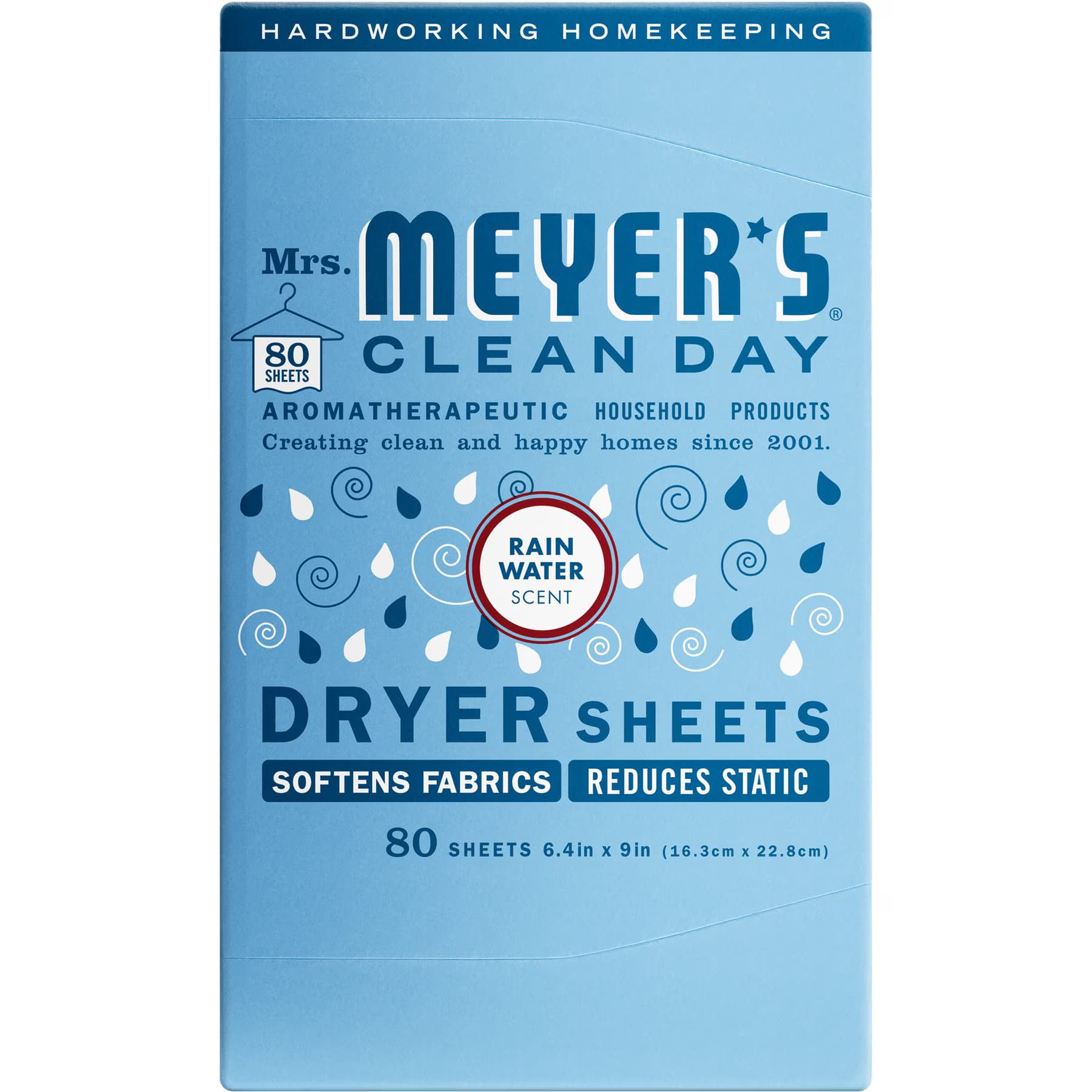 Mrs. Meyer's Mrs. Meyer’s Clean Day Dryer Sheets, Rain Water Scented