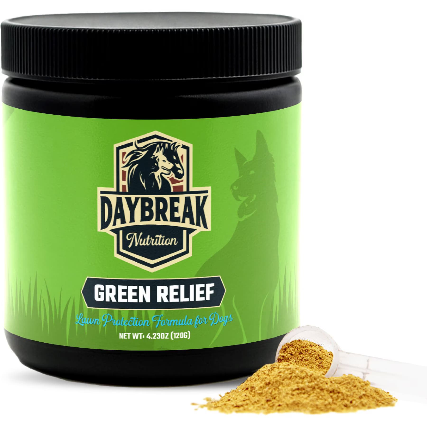 Daybreak Nutrition Daybreak Nutrition Green Relief Lawn Protection Powder Supplement for Dogs, 4.23-oz jar